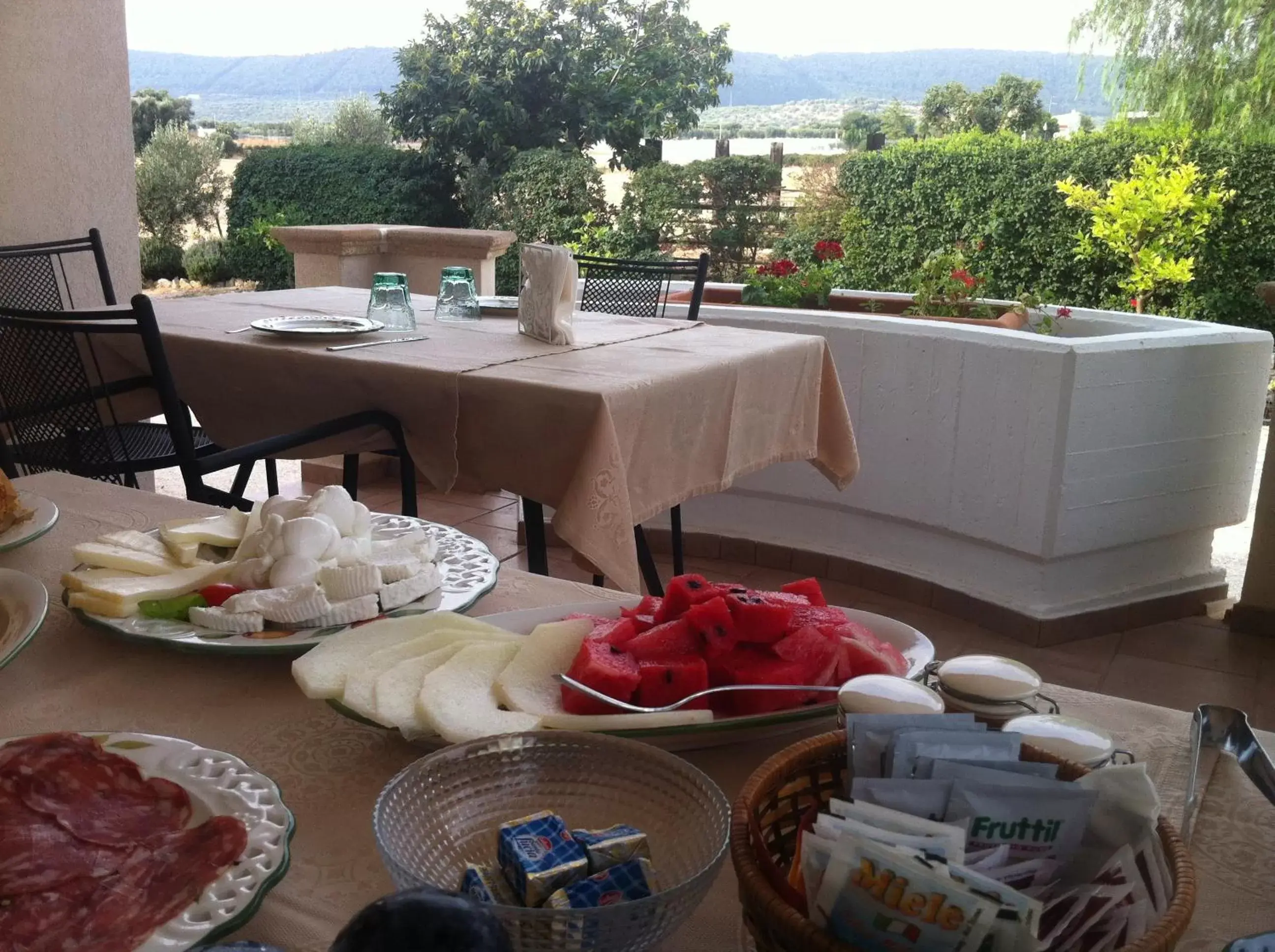 Food close-up in Villa Narducci