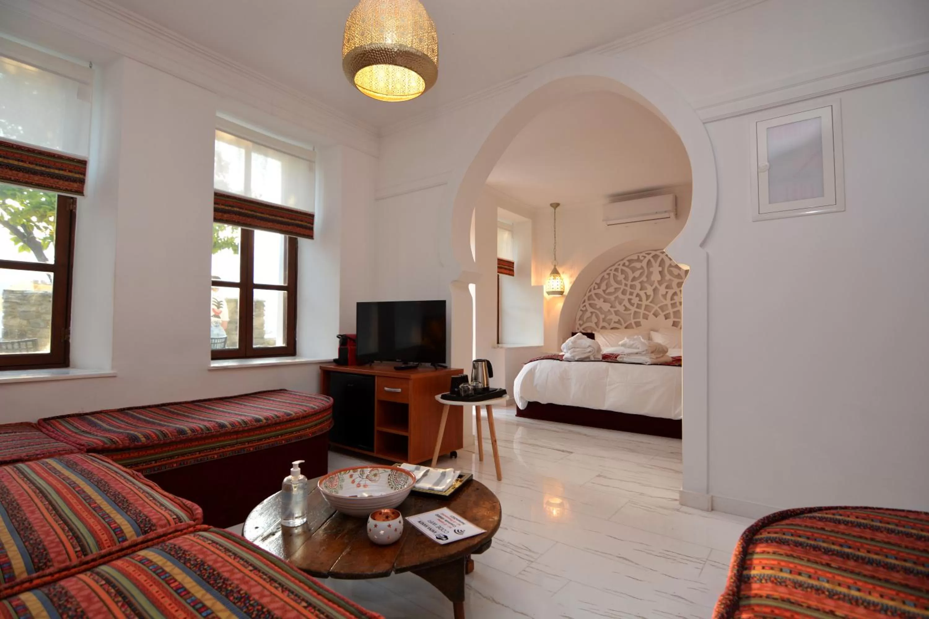 Living room, Bed in Amina Hanem Boutique Apartments