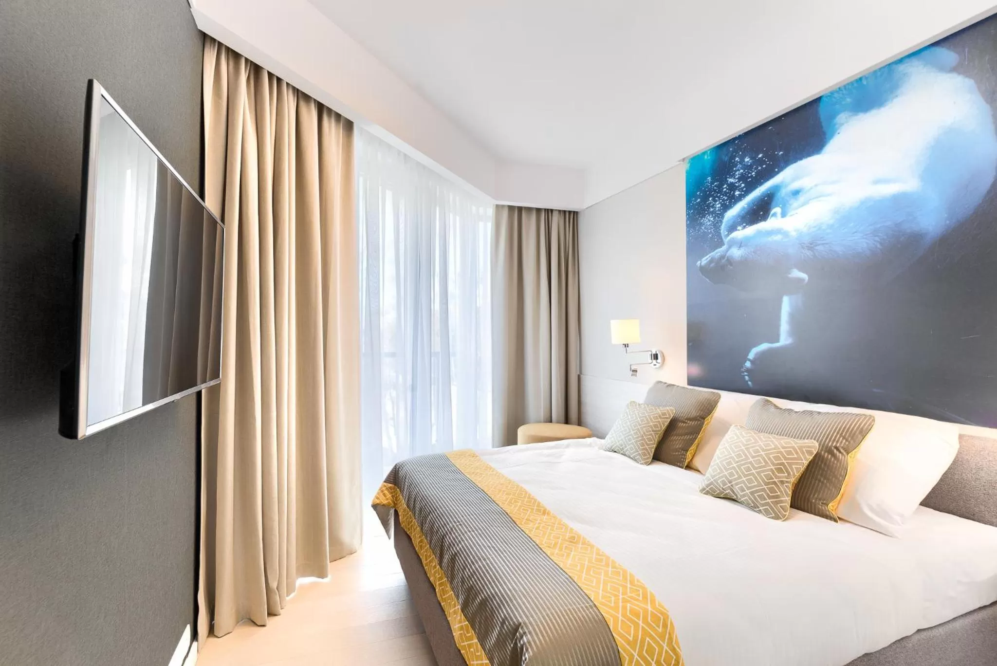 Bedroom, Bed in Dune Resort Mielno - C