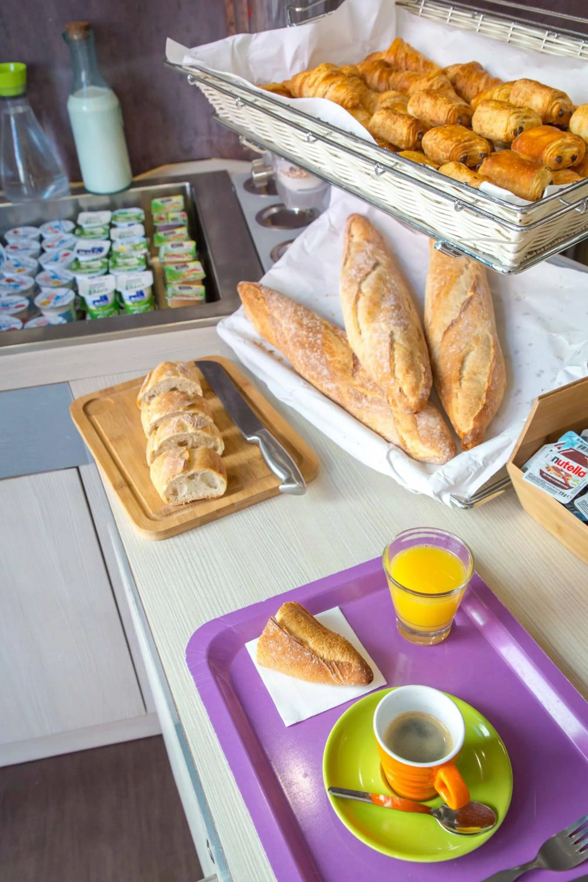 Continental breakfast in B&B HOTEL Marseille Centre La Timone