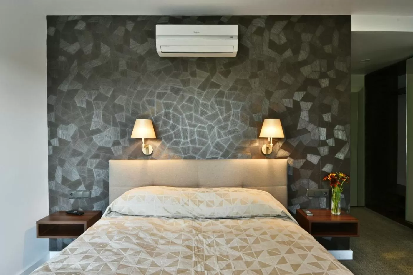 Bed in "Seklytele" apartments