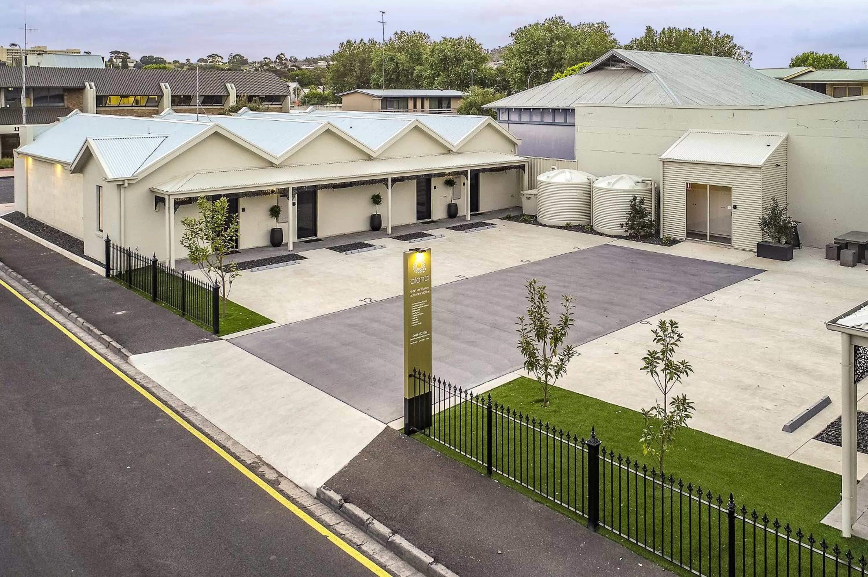 Bird's eye view in Aloha Central Premium Studios