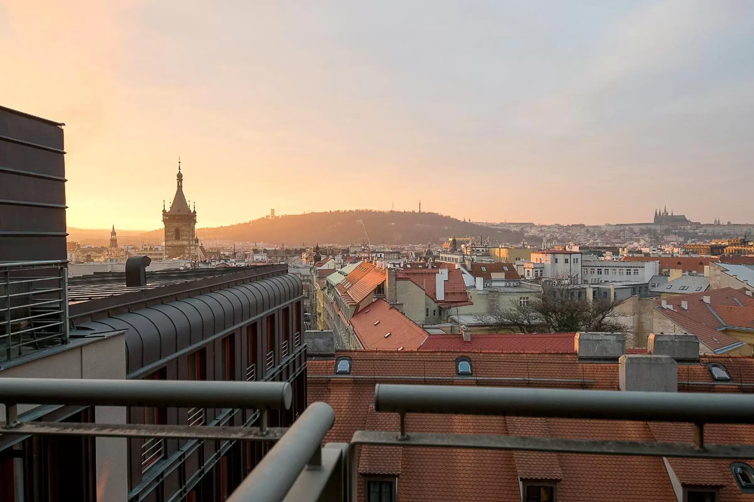 City view in Majestic Plaza Hotel Prague