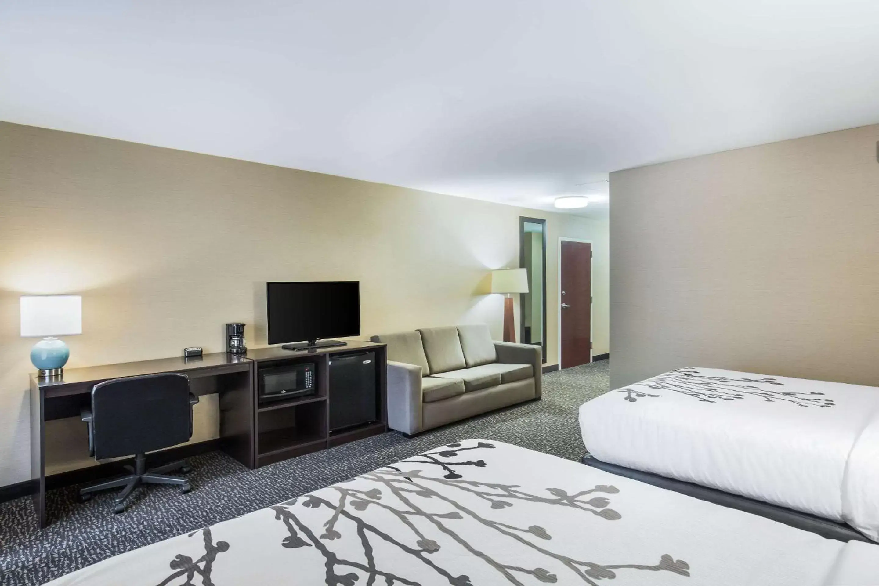 Bedroom, TV/Entertainment Center in Sleep Inn & Suites Scranton Dunmore