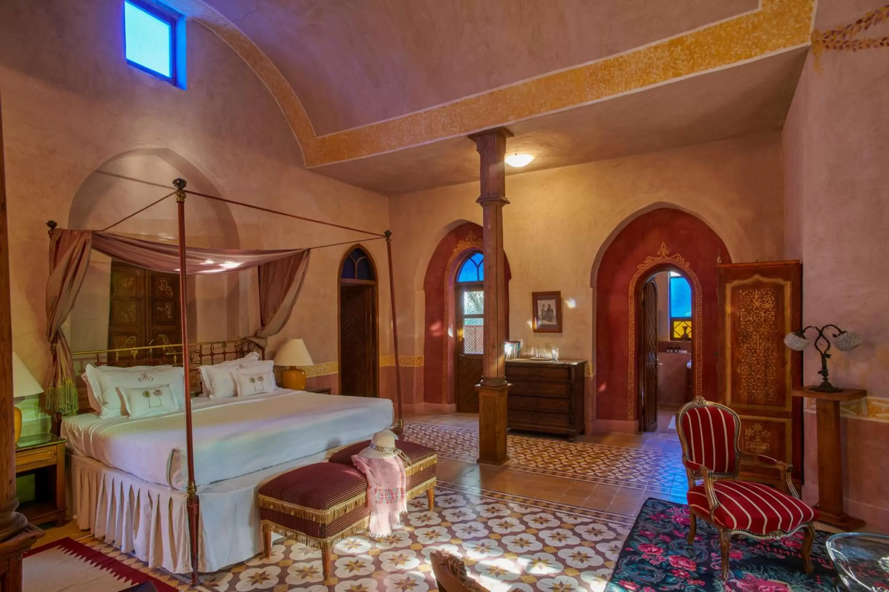Bed in Al Moudira Hotel