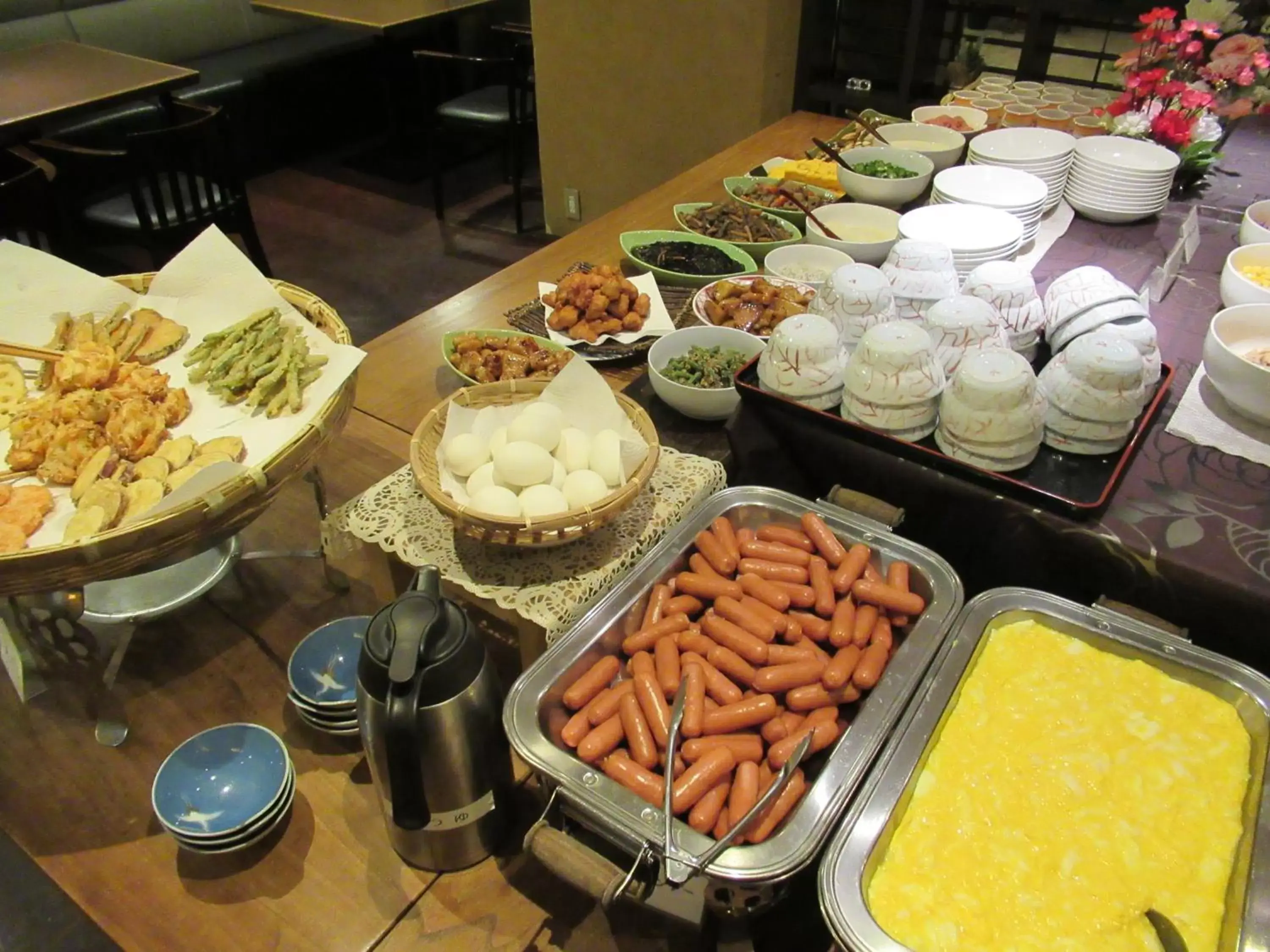 Buffet breakfast in Hotel Crown Hills Kokura