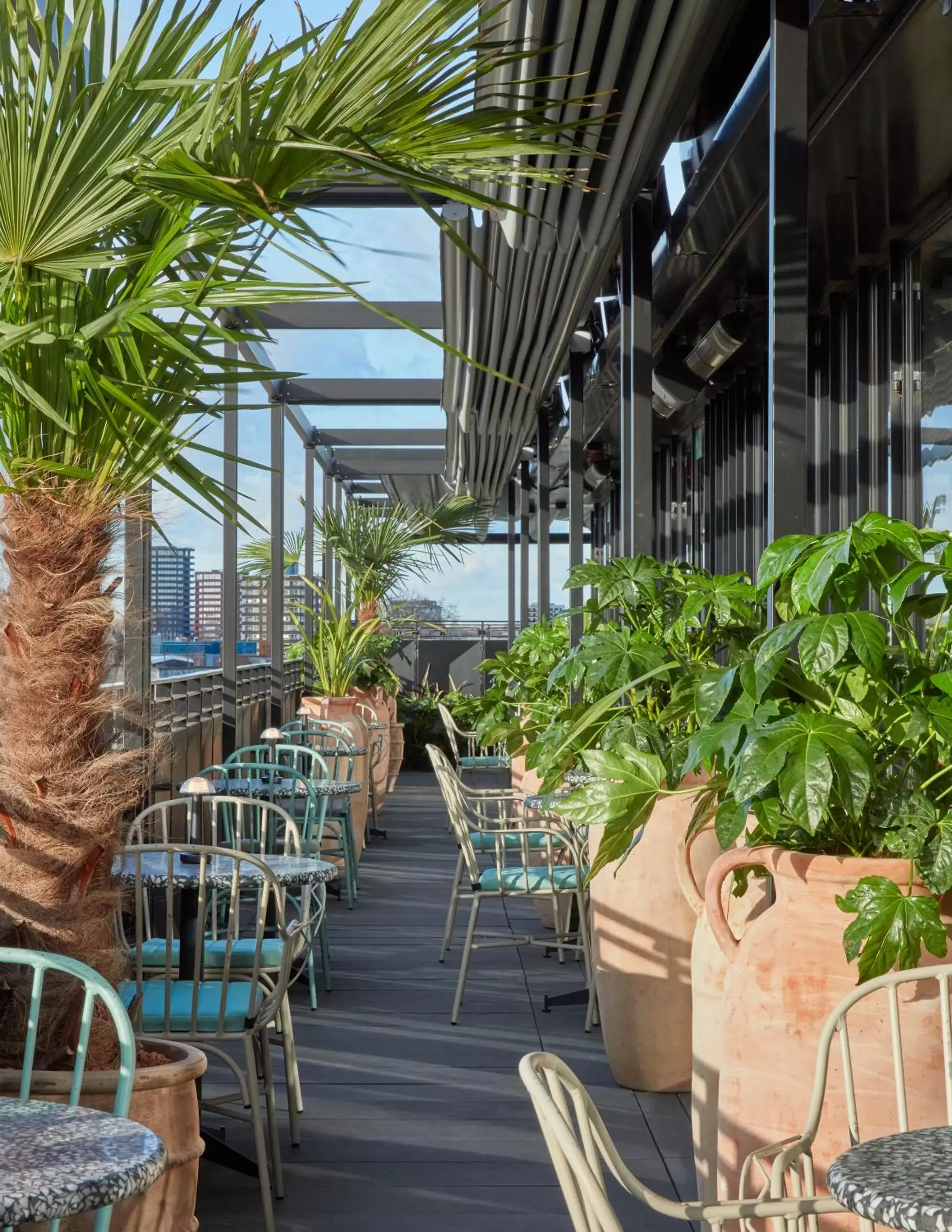 Balcony/Terrace, Restaurant/Places to Eat in One Hundred Shoreditch