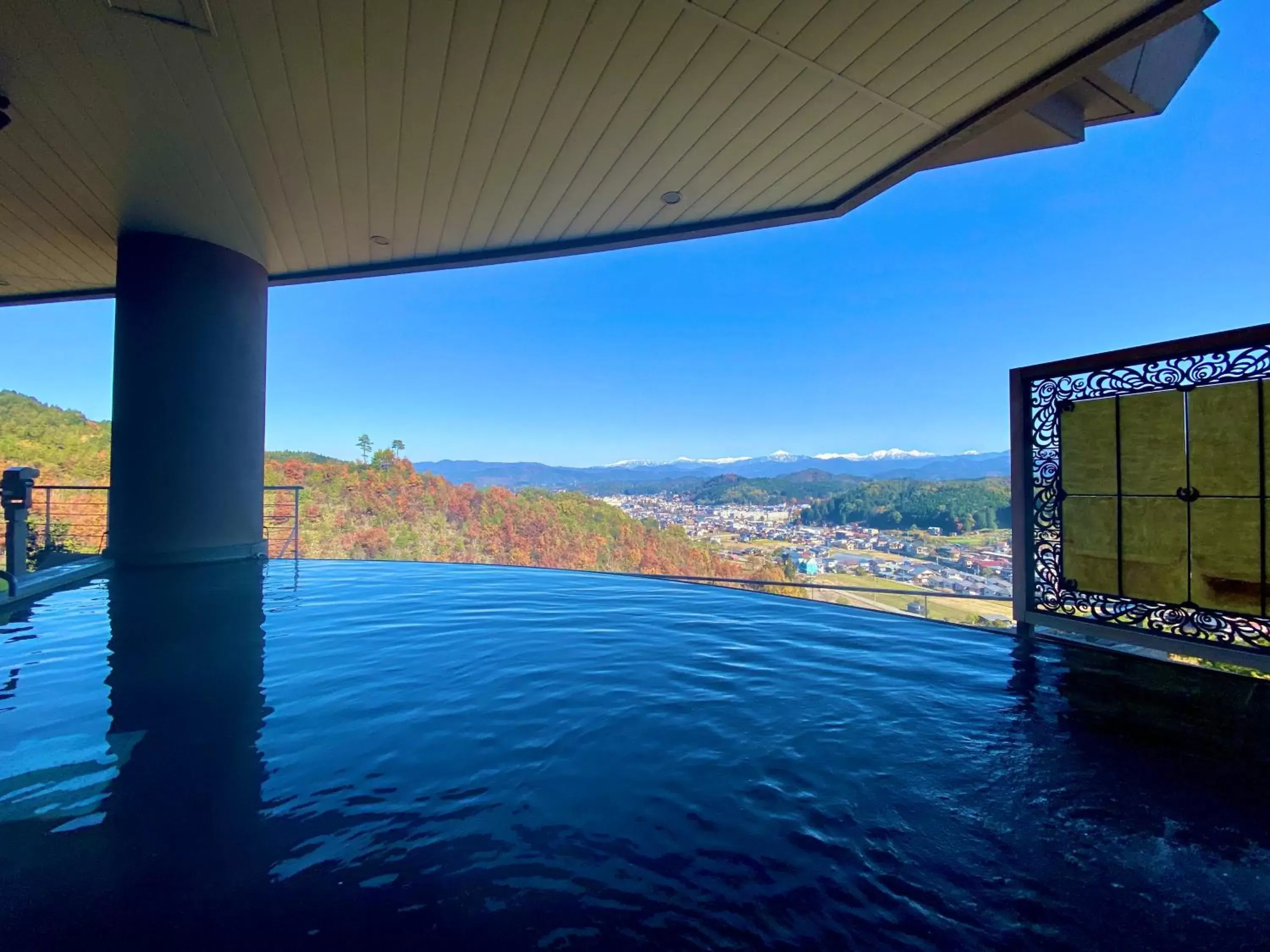 Hot Spring Bath, Swimming Pool in Hotel Associa Takayama Resort