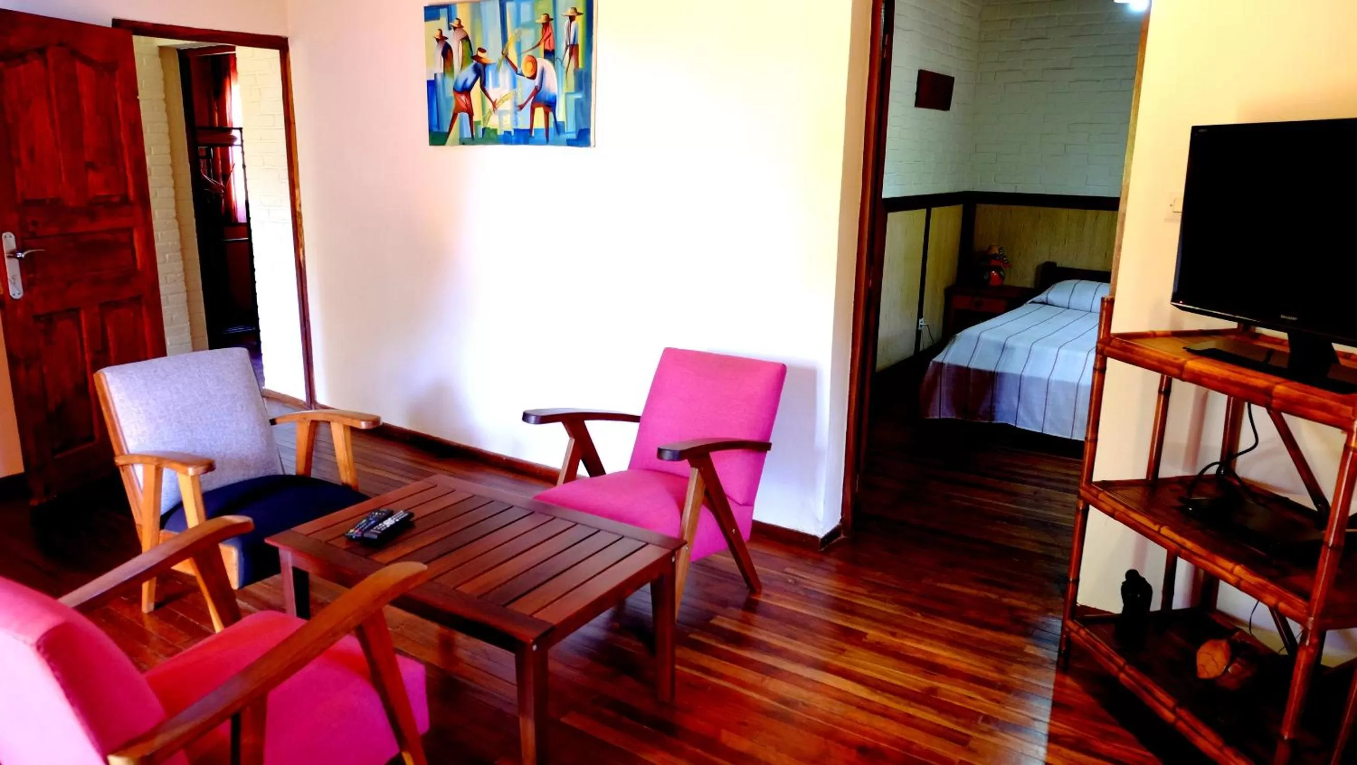 Bed in Eco Lodge Les Chambres Du Voyageur