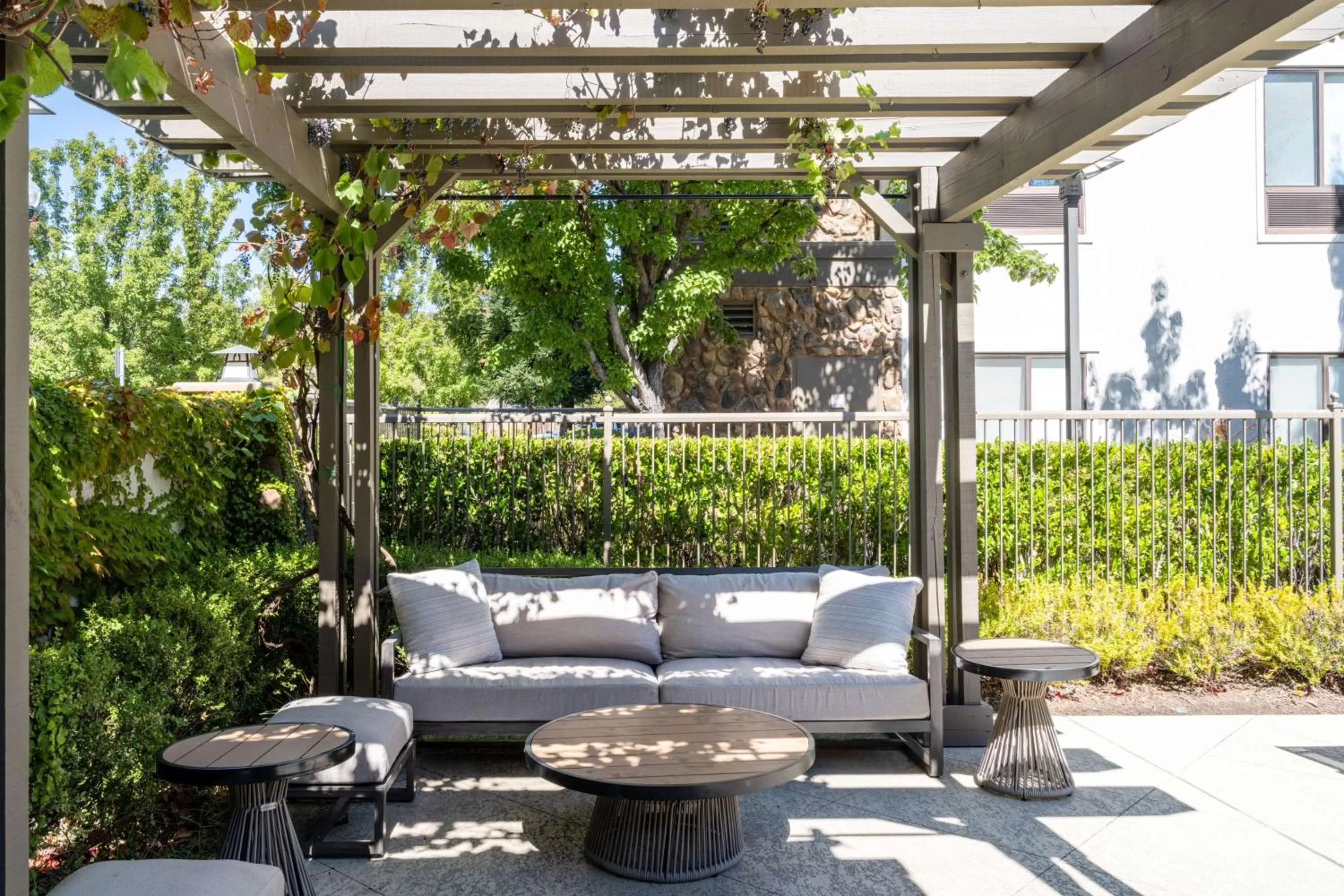 Patio in Hampton Inn & Suites Windsor-Sonoma Wine Country