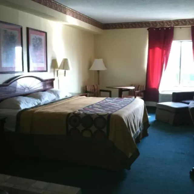 Bedroom, Bed in Super 8 by Wyndham Piedmont Greenville Area