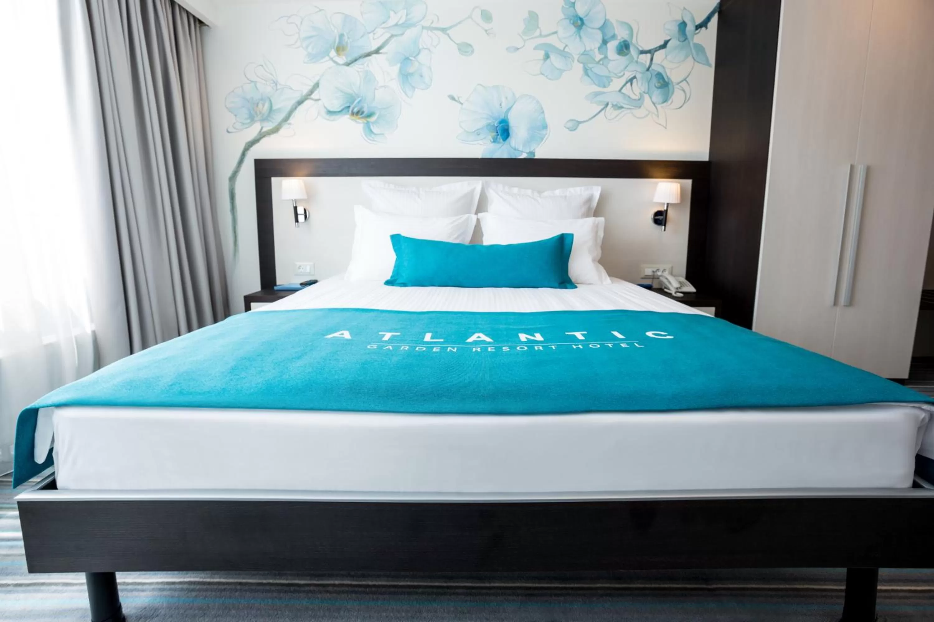 Bed in Atlantic Garden Resort