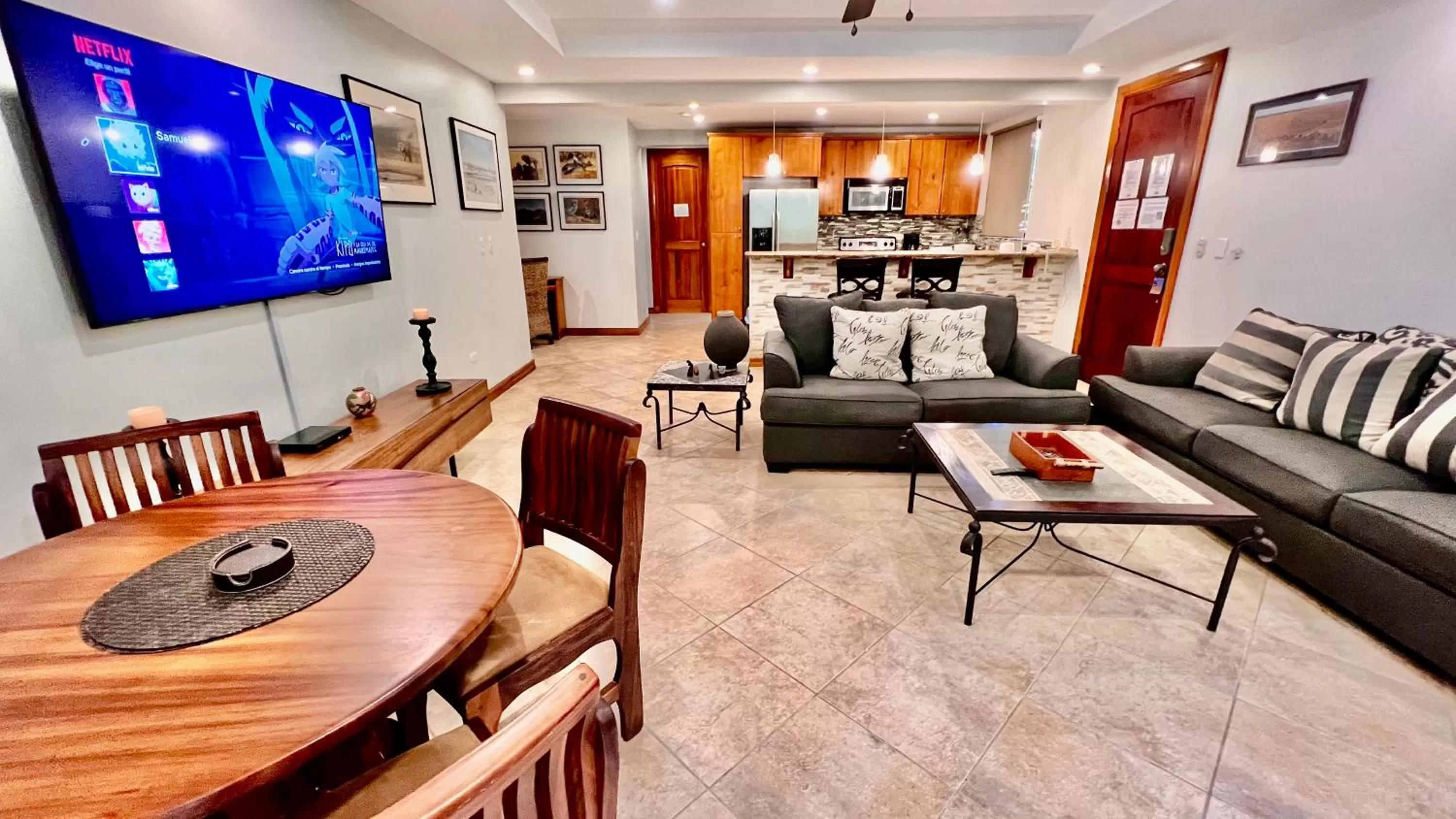 Living room in Monte Carlo Luxury Condominiums