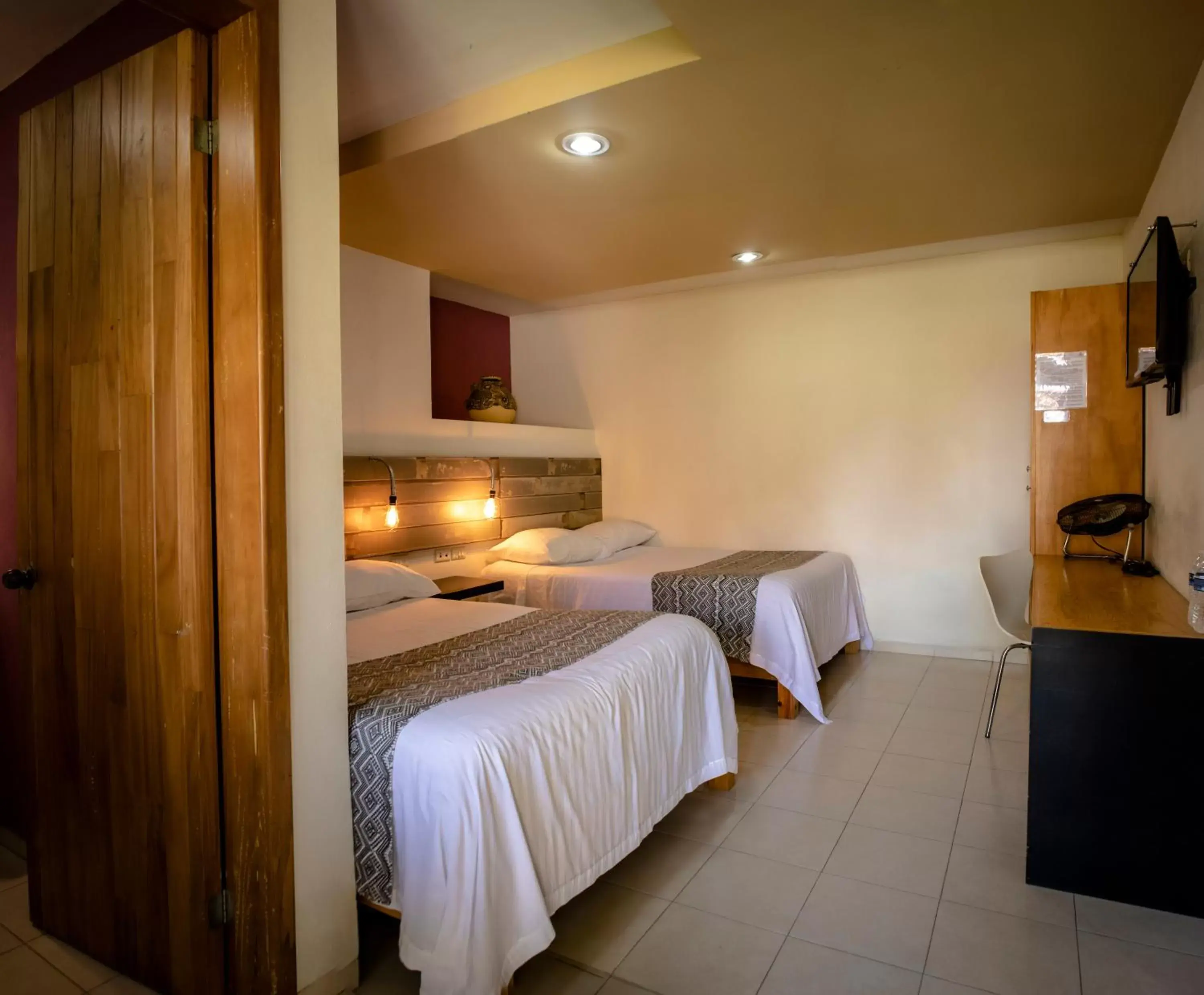 Bed in Hotel Casa Caelum