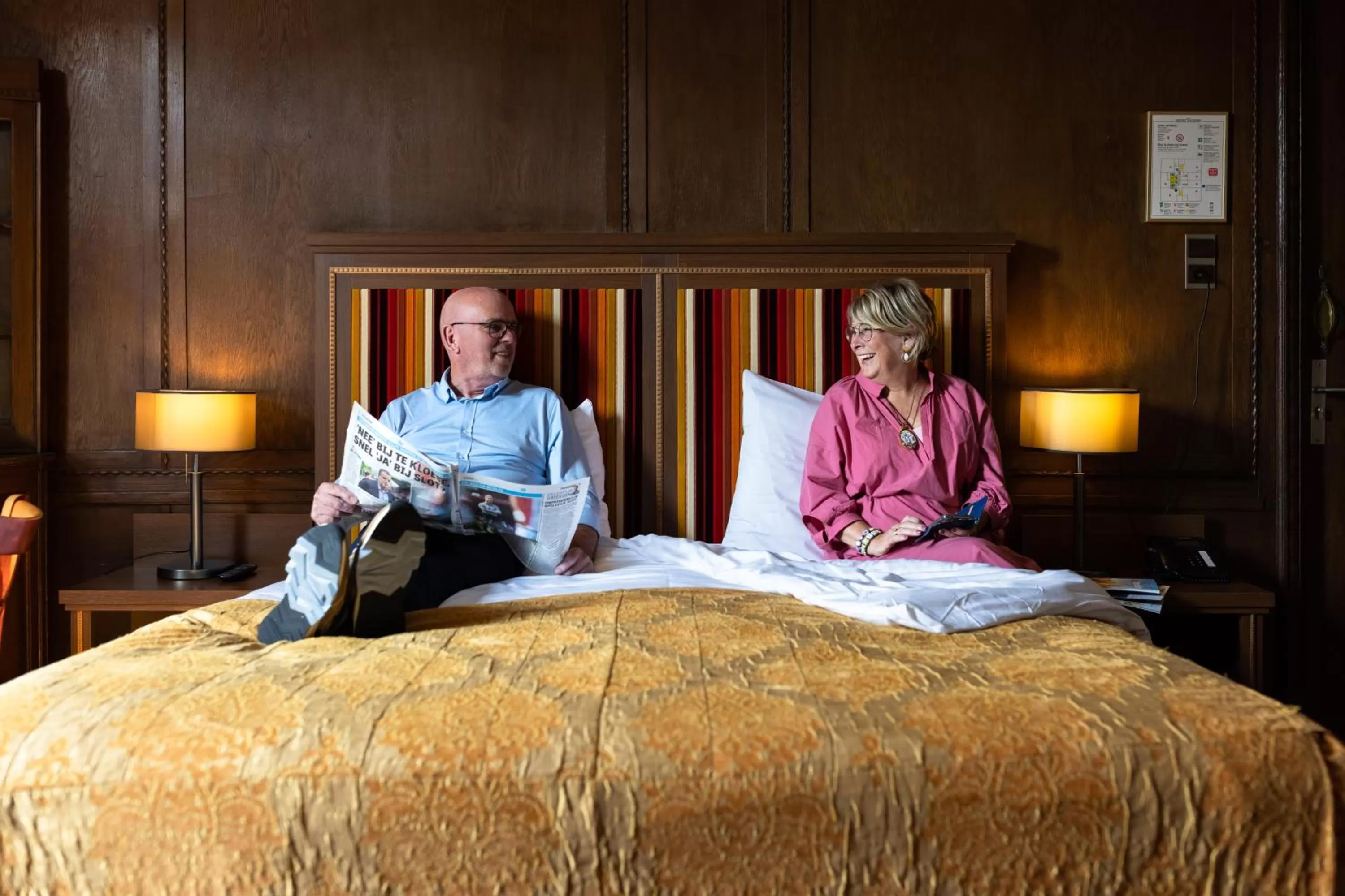 People, Bed in Hotel Aalders