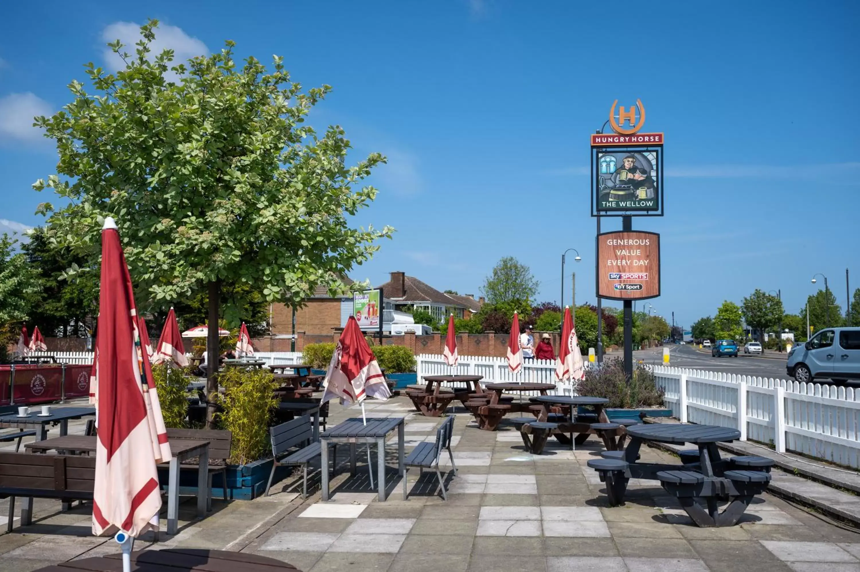 Patio in Wellow Hotel