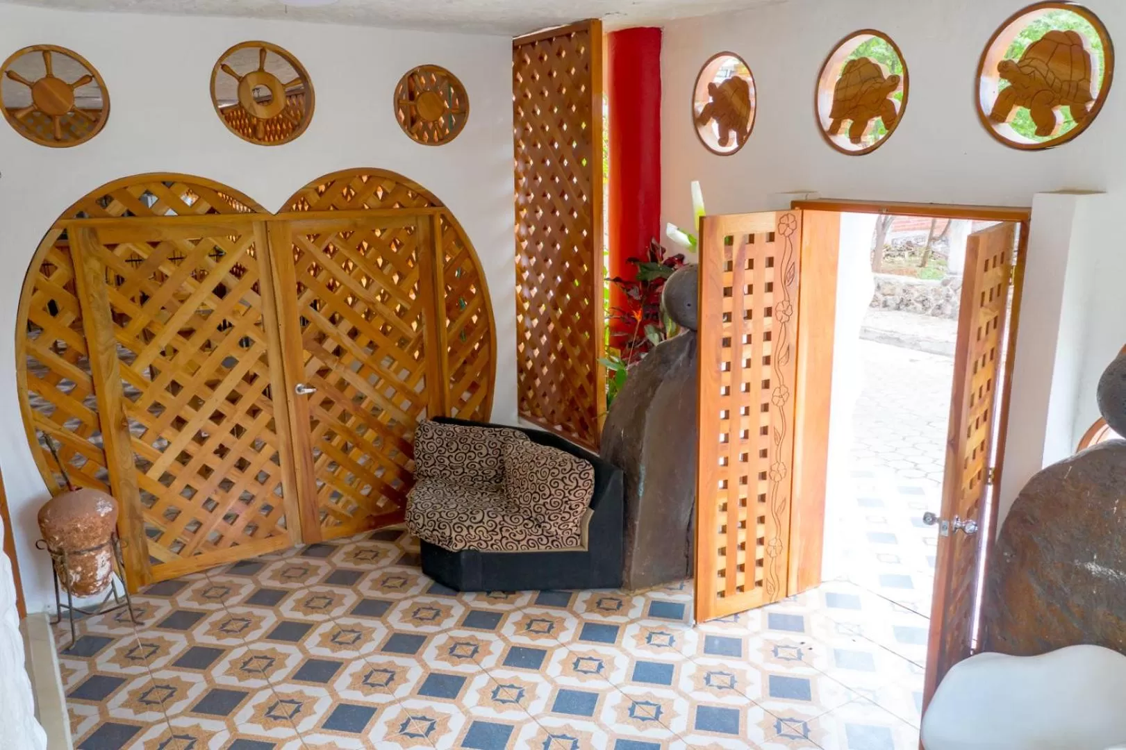 Bed in Royal Galápagos Inn