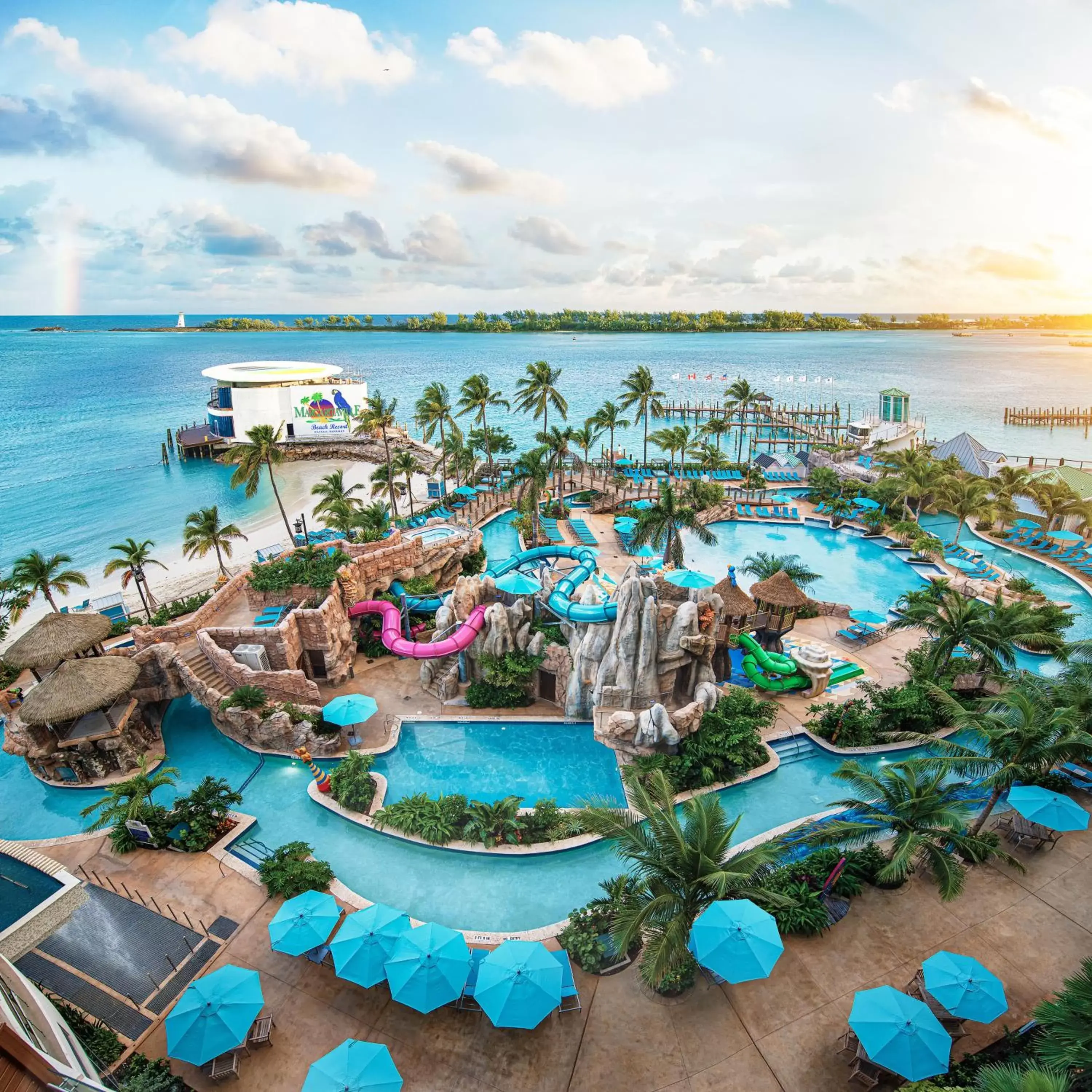 Bird's eye view, Bird's-eye View in Margaritaville Beach Resort Nassau