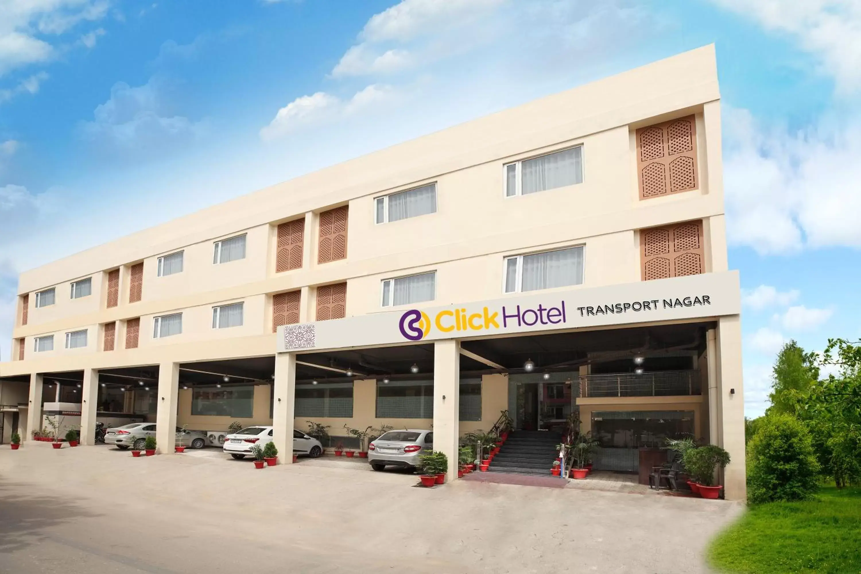 Facade/entrance in Click Hotel Transport Nagar Facade/entrance in Click Hotel Transport Nagar