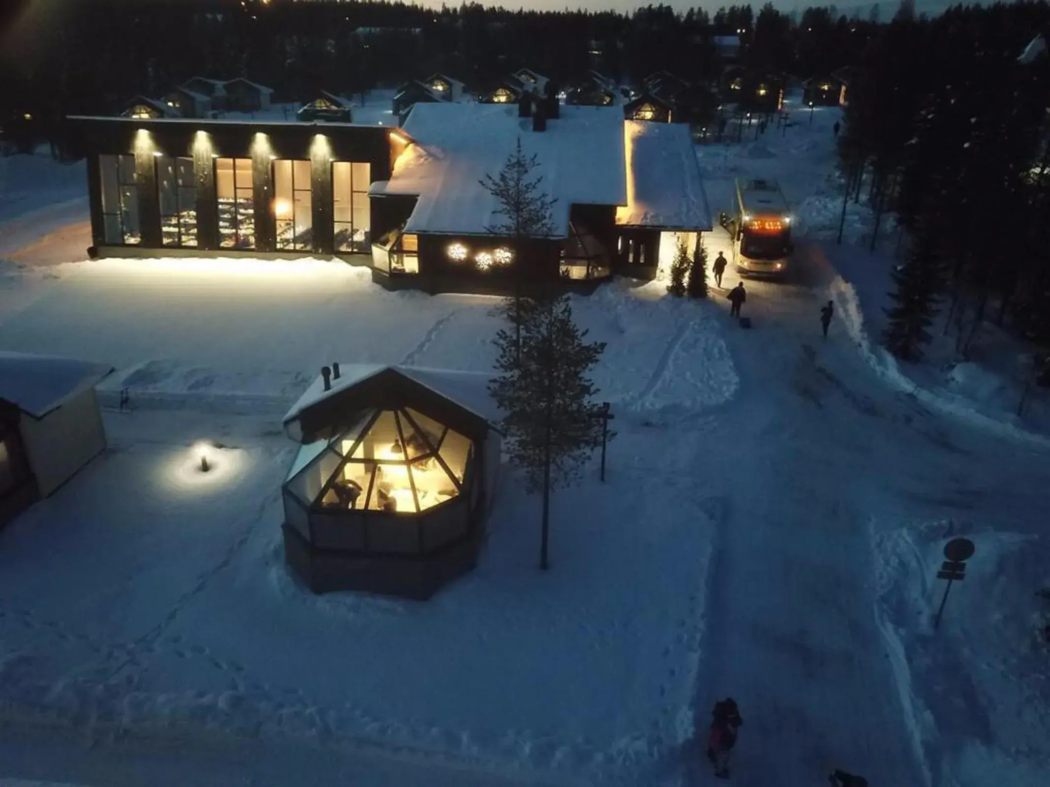 Winter in Santa's Igloos Arctic Circle