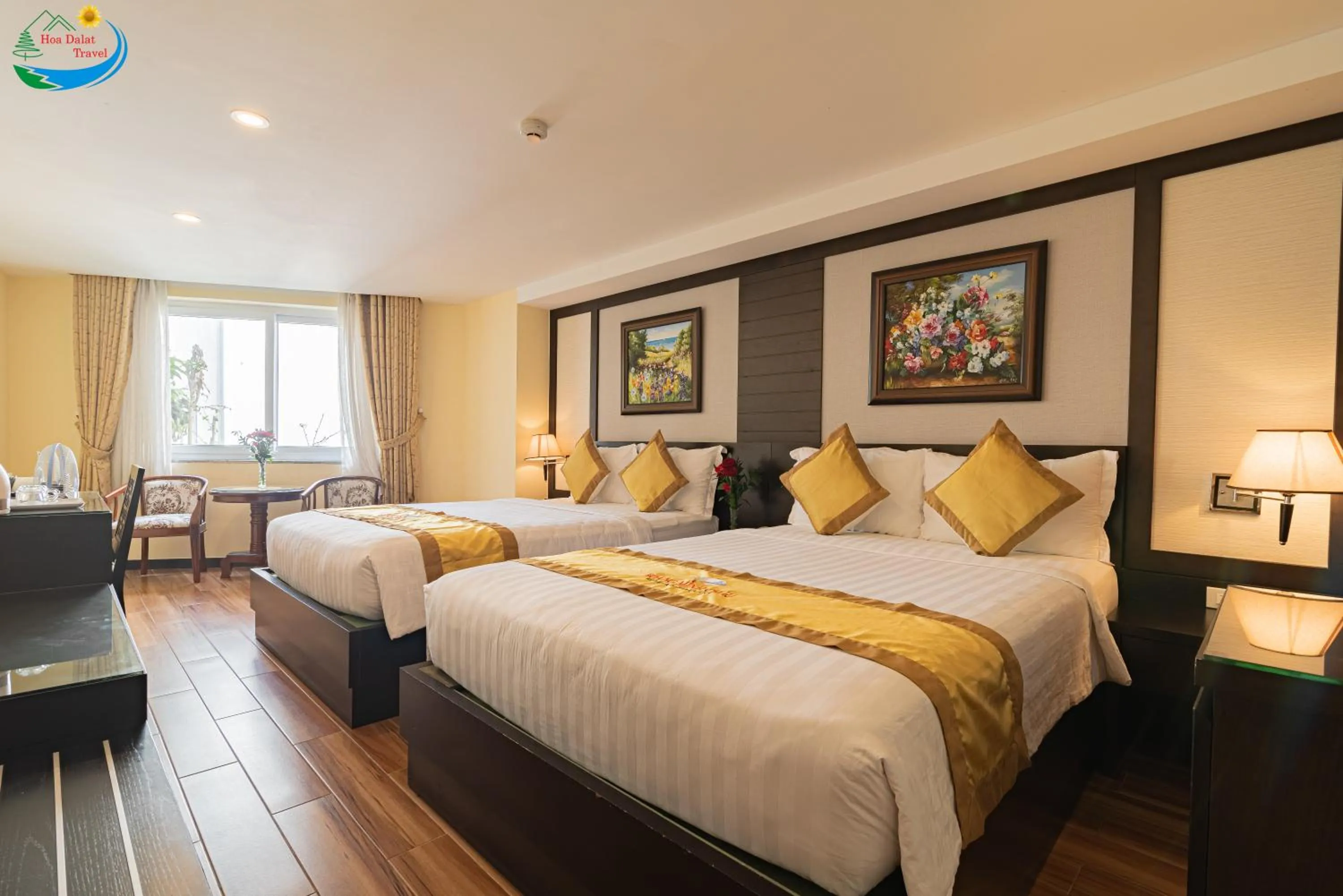 Bed in Hoang Minh Chau Ba Trieu Hotel