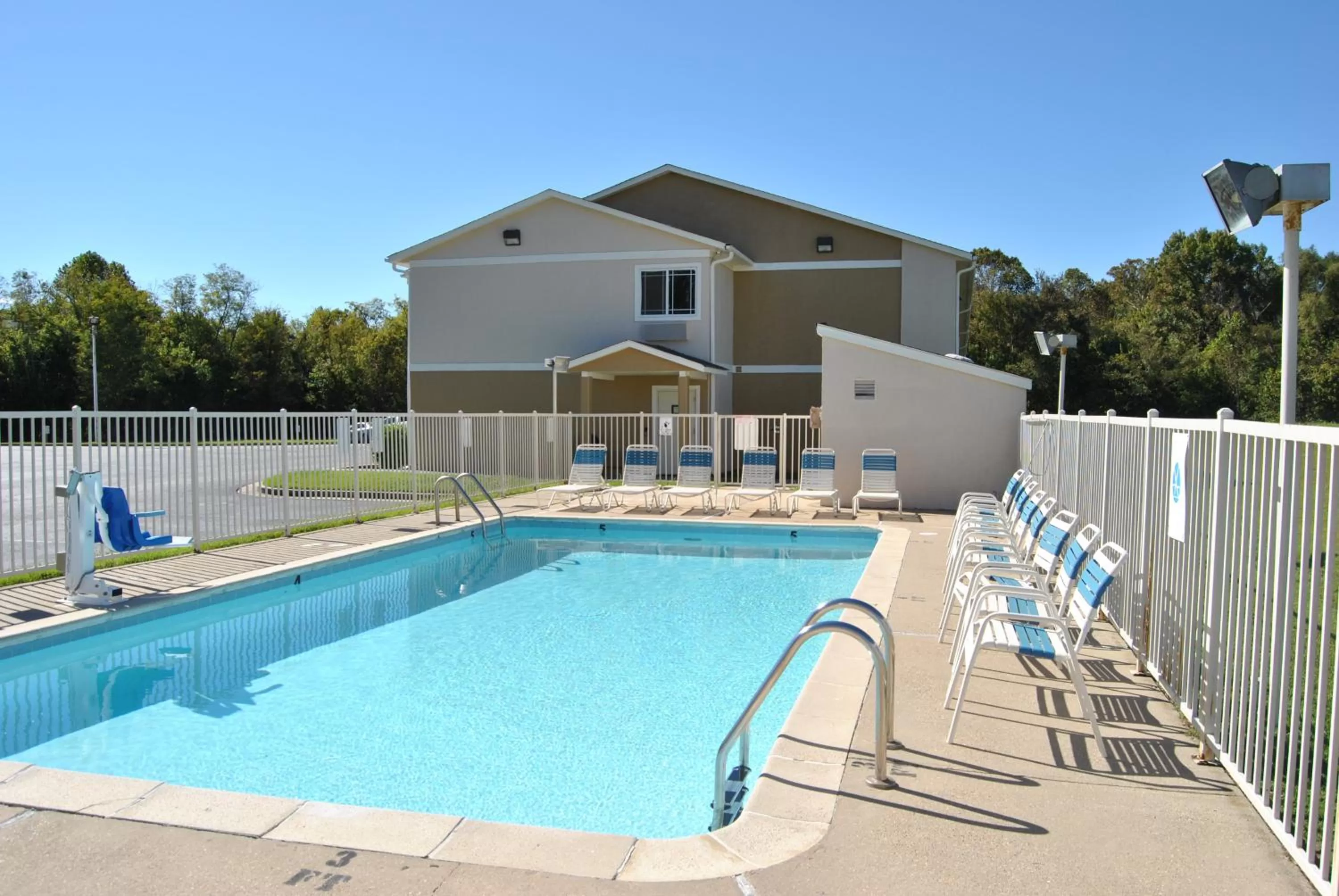 Swimming pool, Property Building in Super 8 by Wyndham Vicksburg