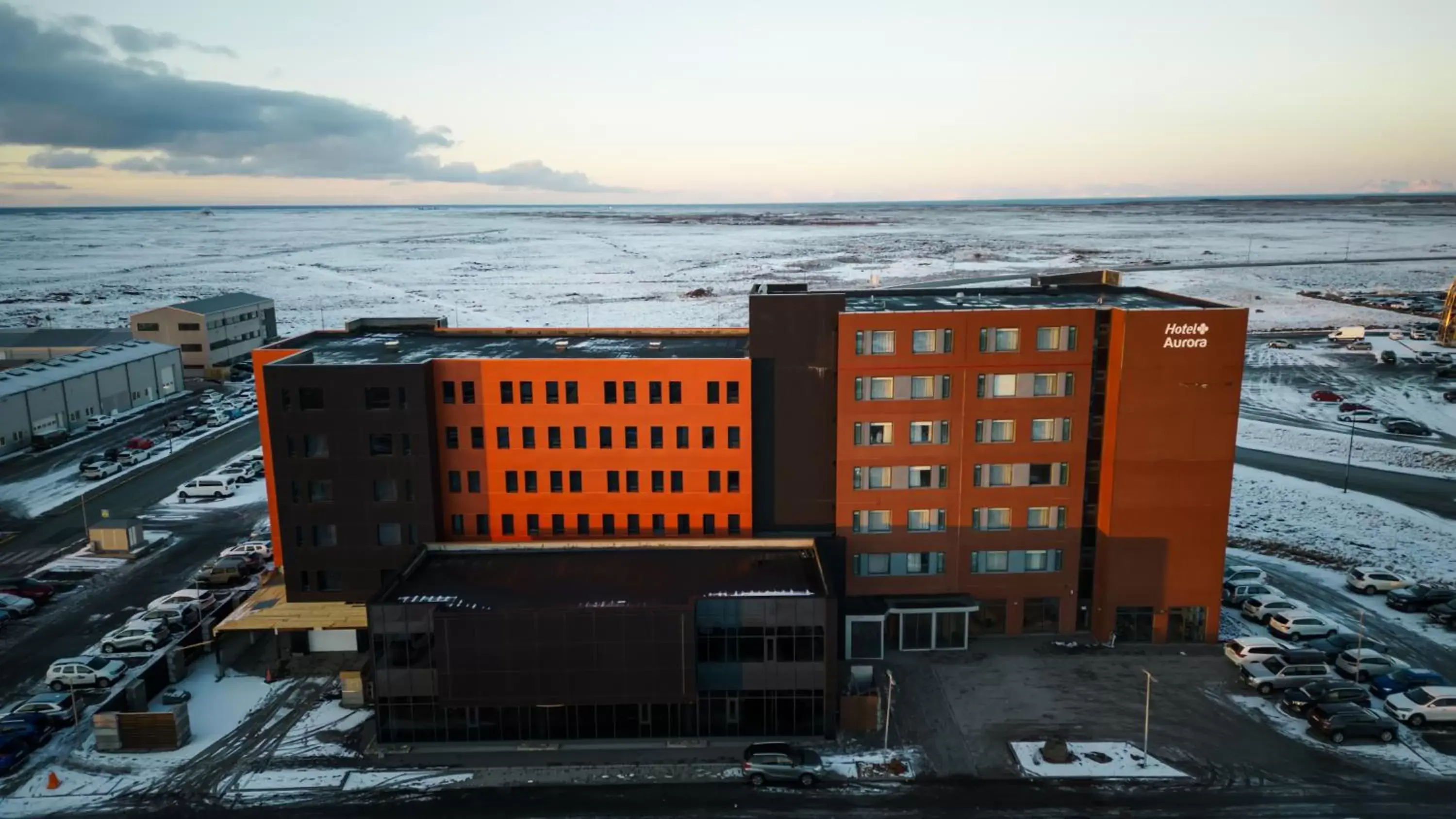 Property building in Aurora Hotel at Reykjavik-Keflavik Airport Terminal KEF