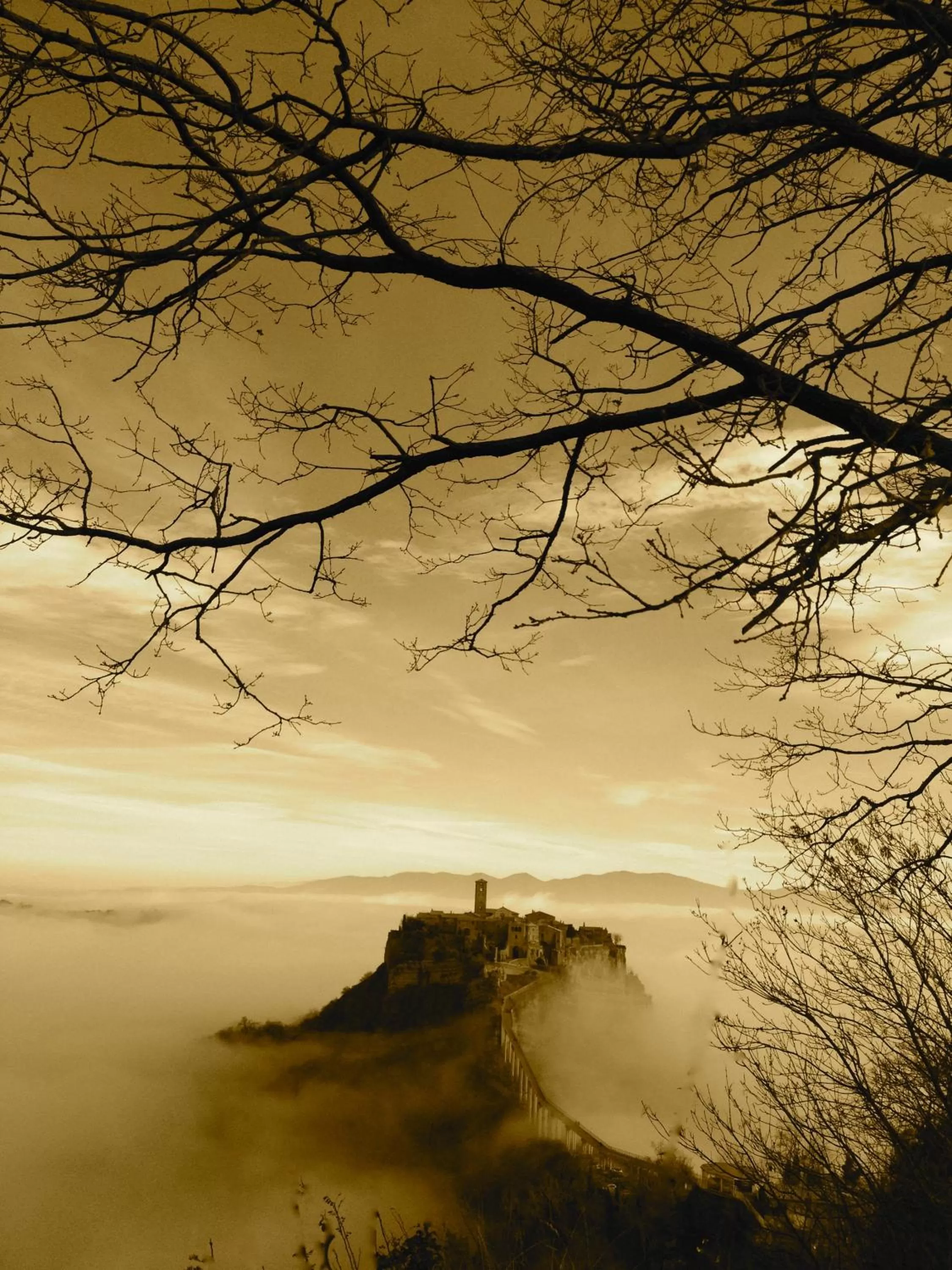 Natural landscape in Civita B&B