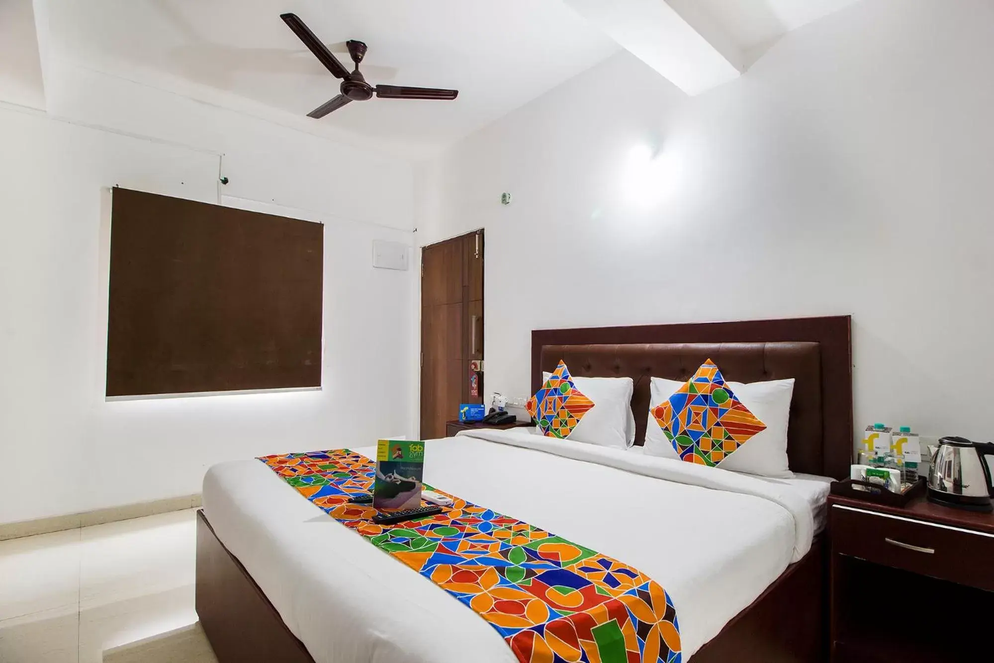 Bedroom, Bed in FabHotel Limestone Suites -750M from Yashoda Hospitals, Somajiguda Bedroom, Bed in FabHotel Limestone Suites -750M from Yashoda Hospitals, Somajiguda