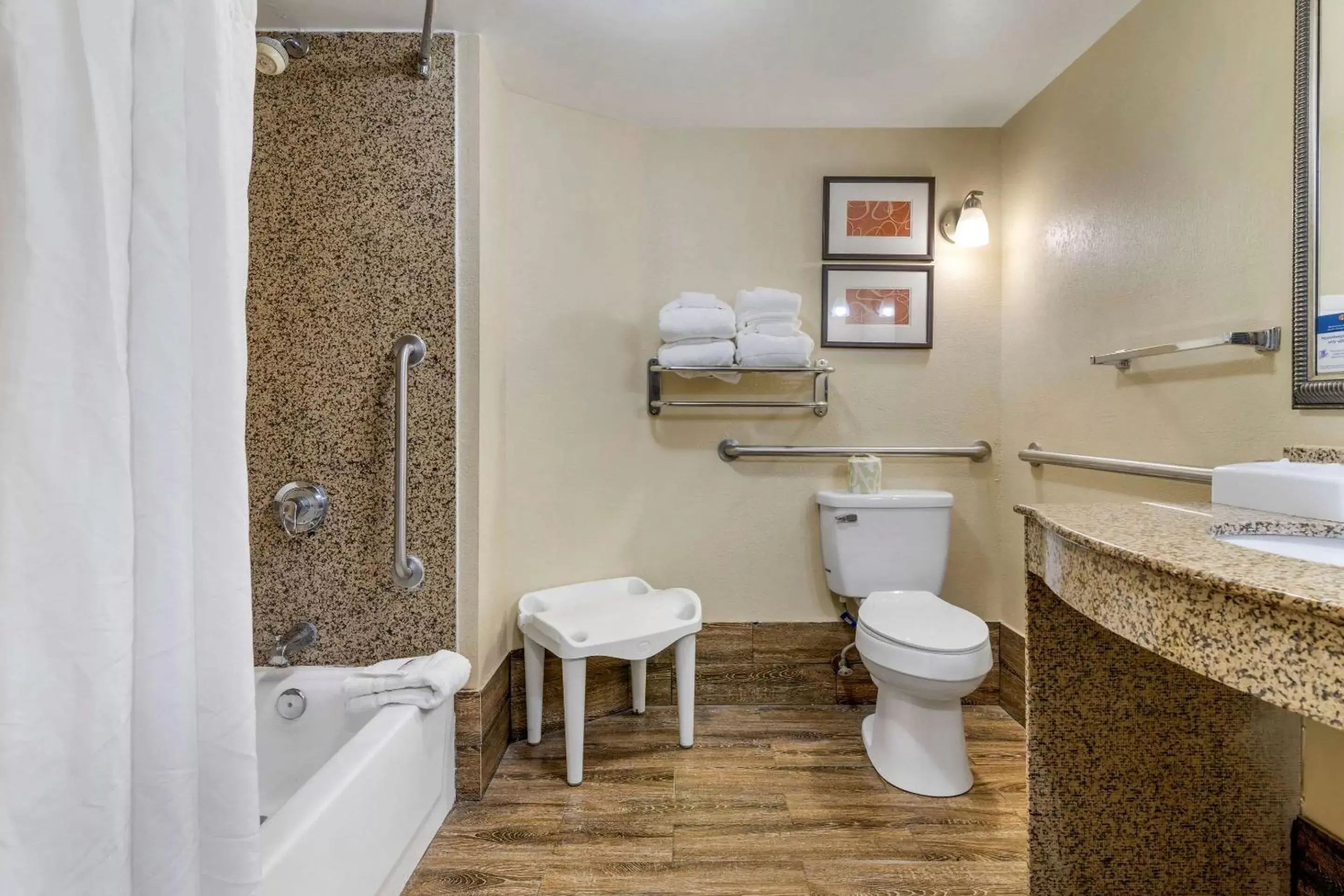 Bathroom in Comfort Suites near MCAS Beaufort