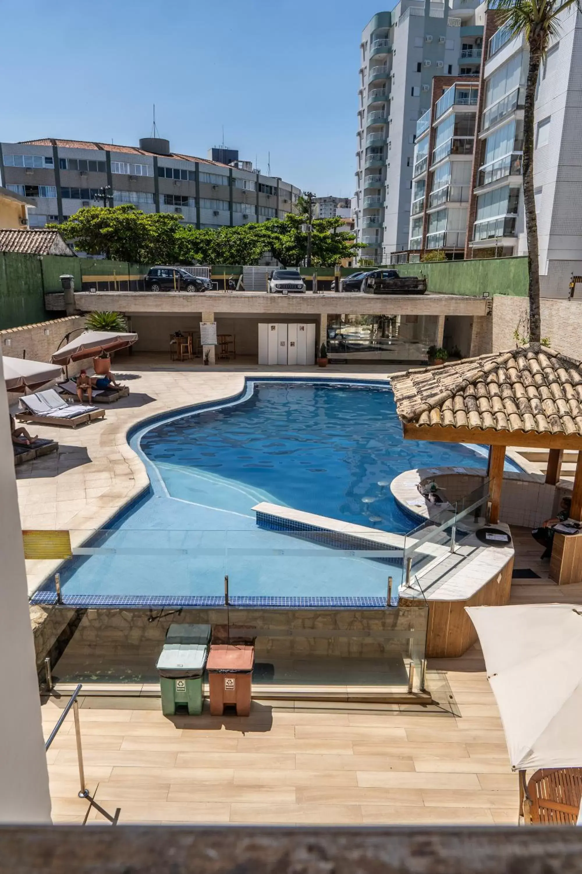 Swimming pool, Pool View in Strand Hotel Guarujá Frente Mar