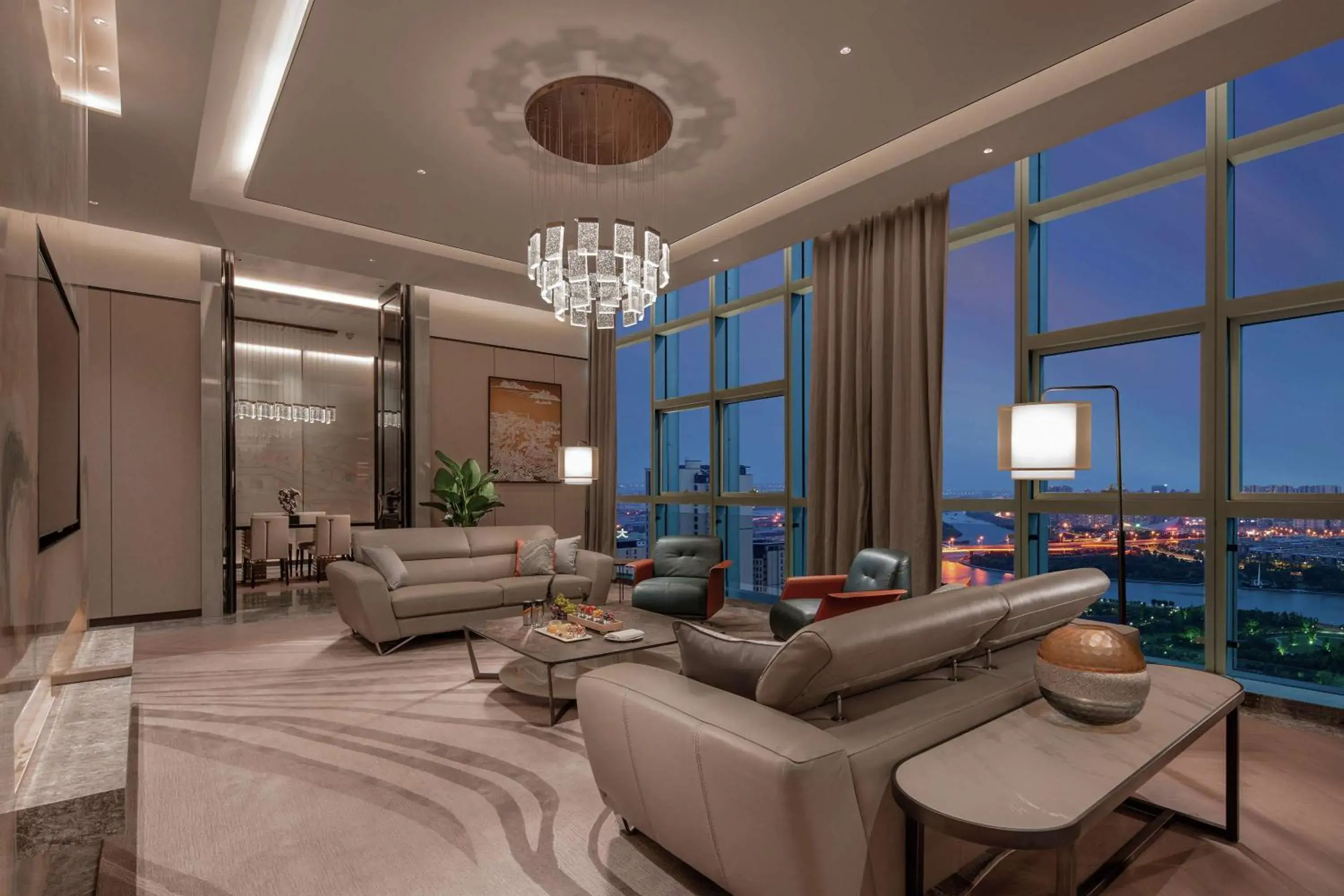 Living room, Seating Area in Doubletree By Hilton Suzhou Wujiang