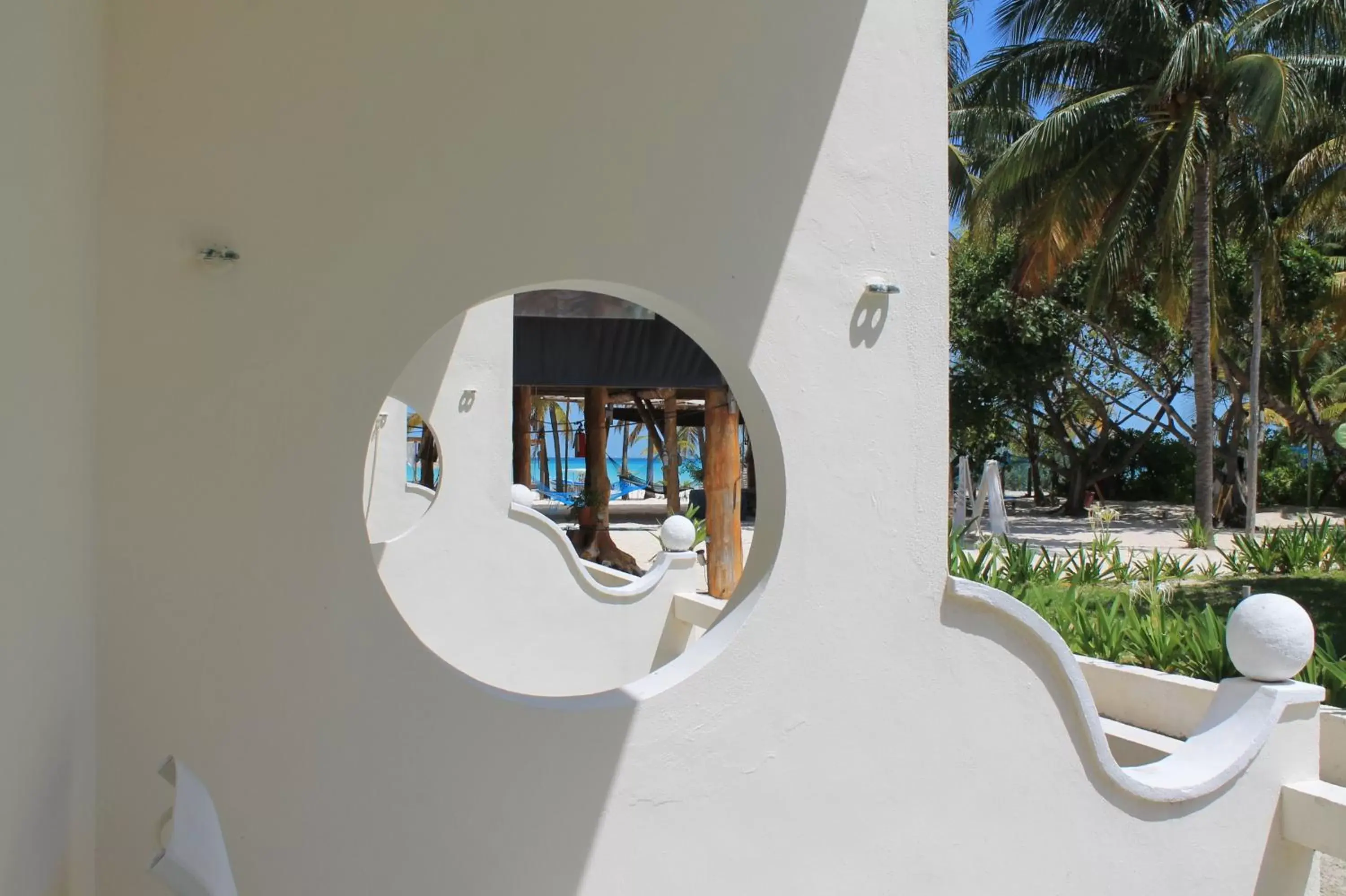 Balcony/Terrace in Hotel Cabanas Maria Del Mar Balcony/Terrace in Hotel Cabanas Maria Del Mar