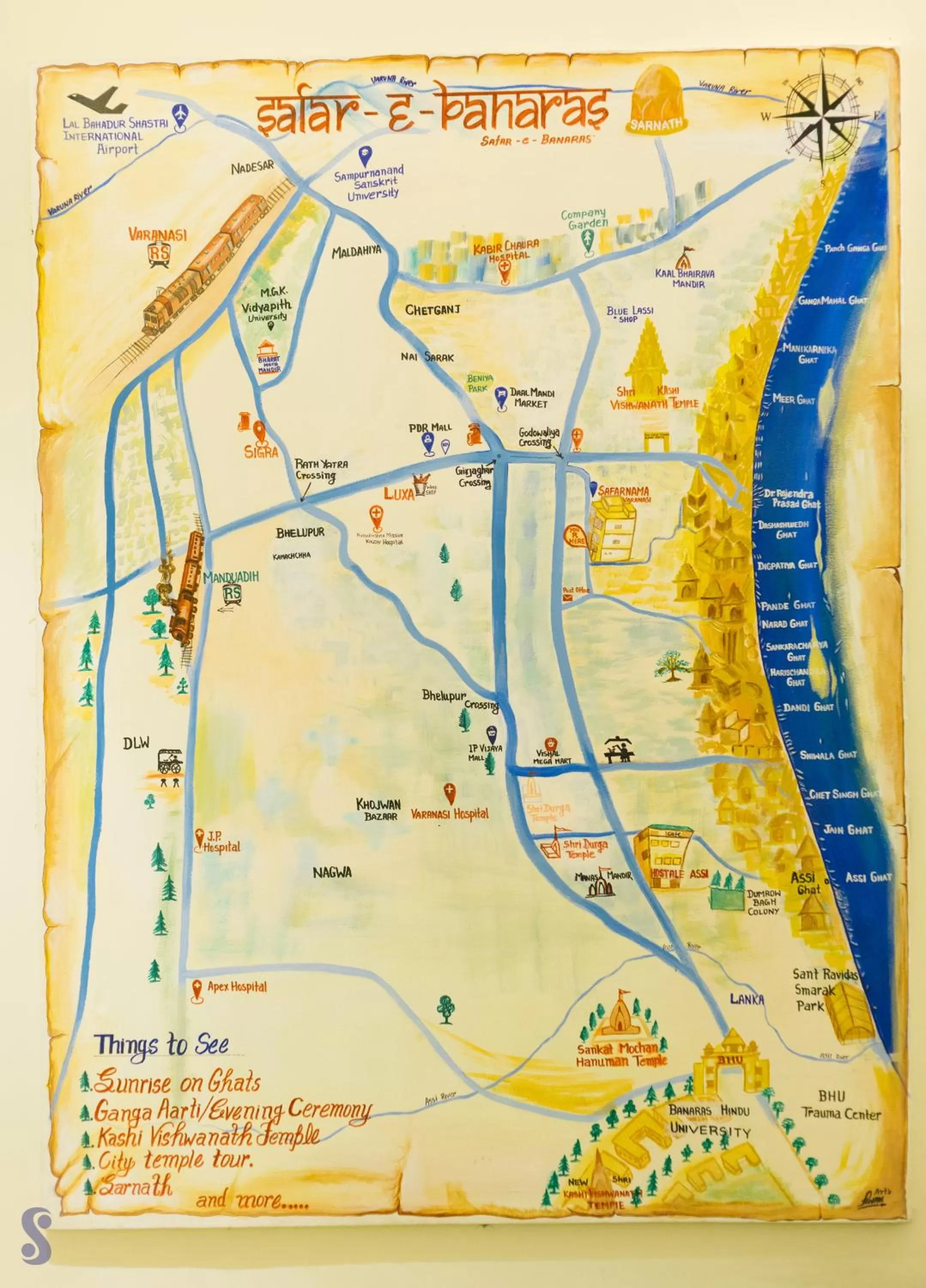 Lobby or reception, Bird's-eye View in Safarnama Varanasi