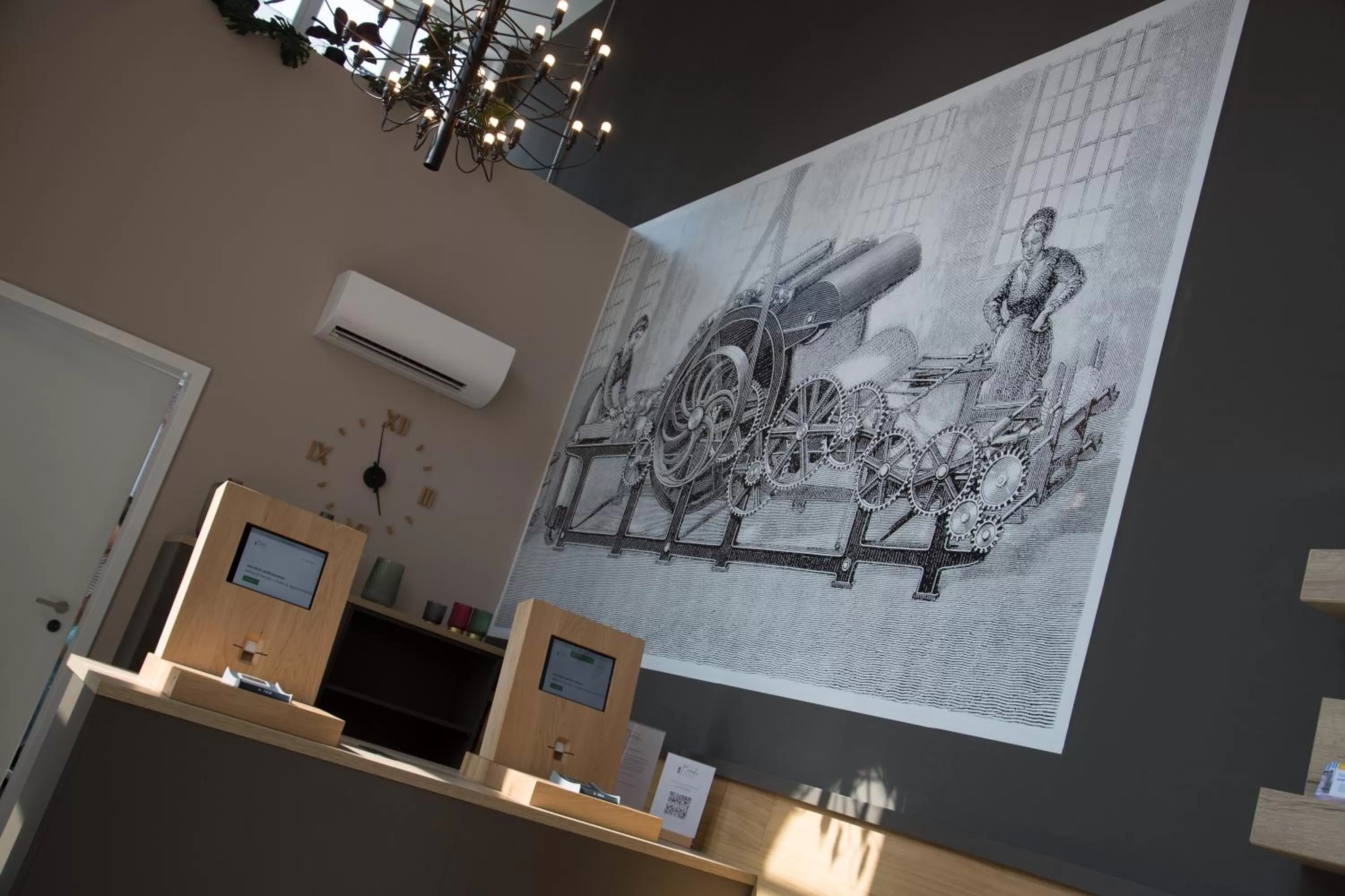 Lobby or reception in Weberei Bendix Hotel & Appartements