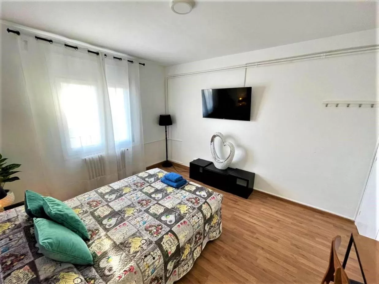 Bed in Habitaciones Rambla Catalunya