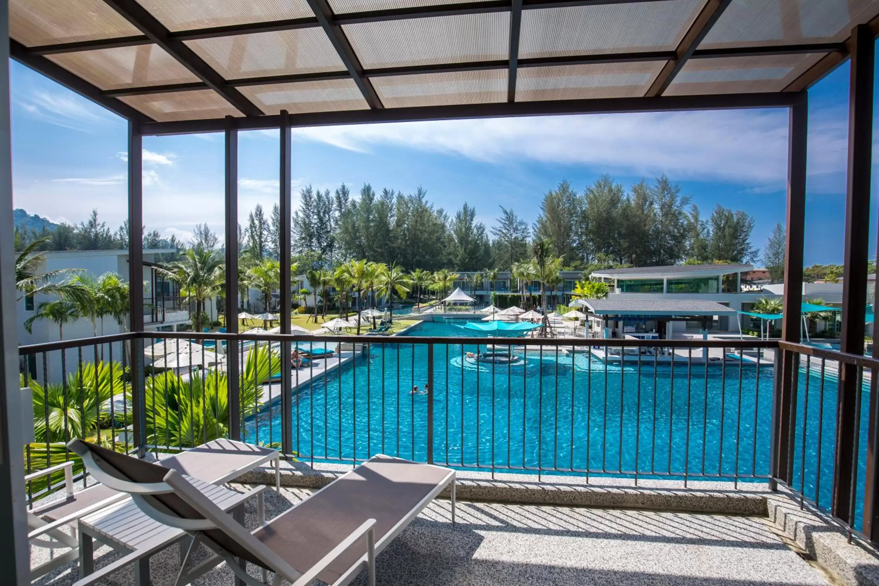 Balcony/Terrace, Swimming Pool in The Waters Khao Lak by Katathani - SHA Extra Plus