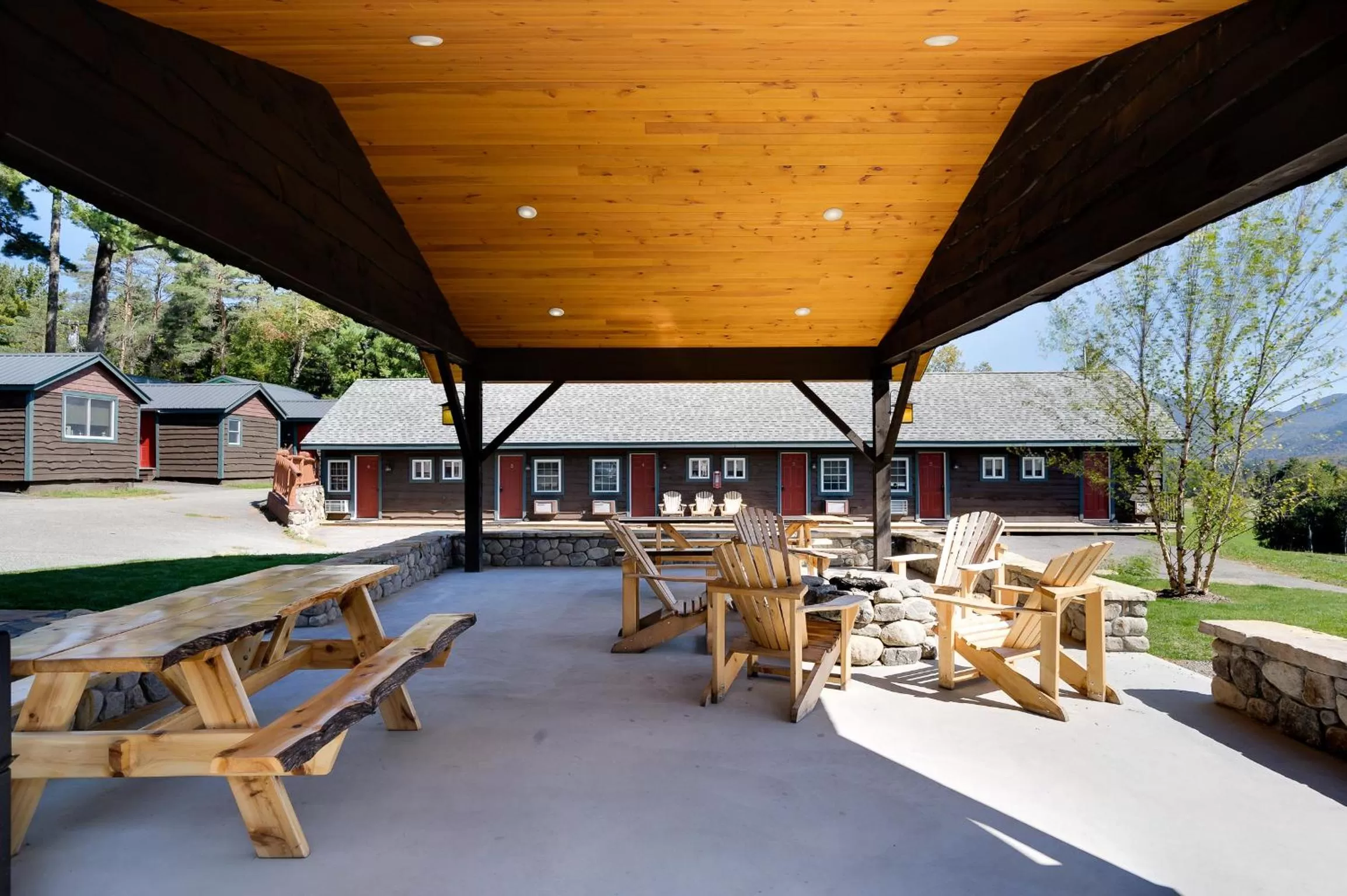 Patio in Cobble Mountain Lodge