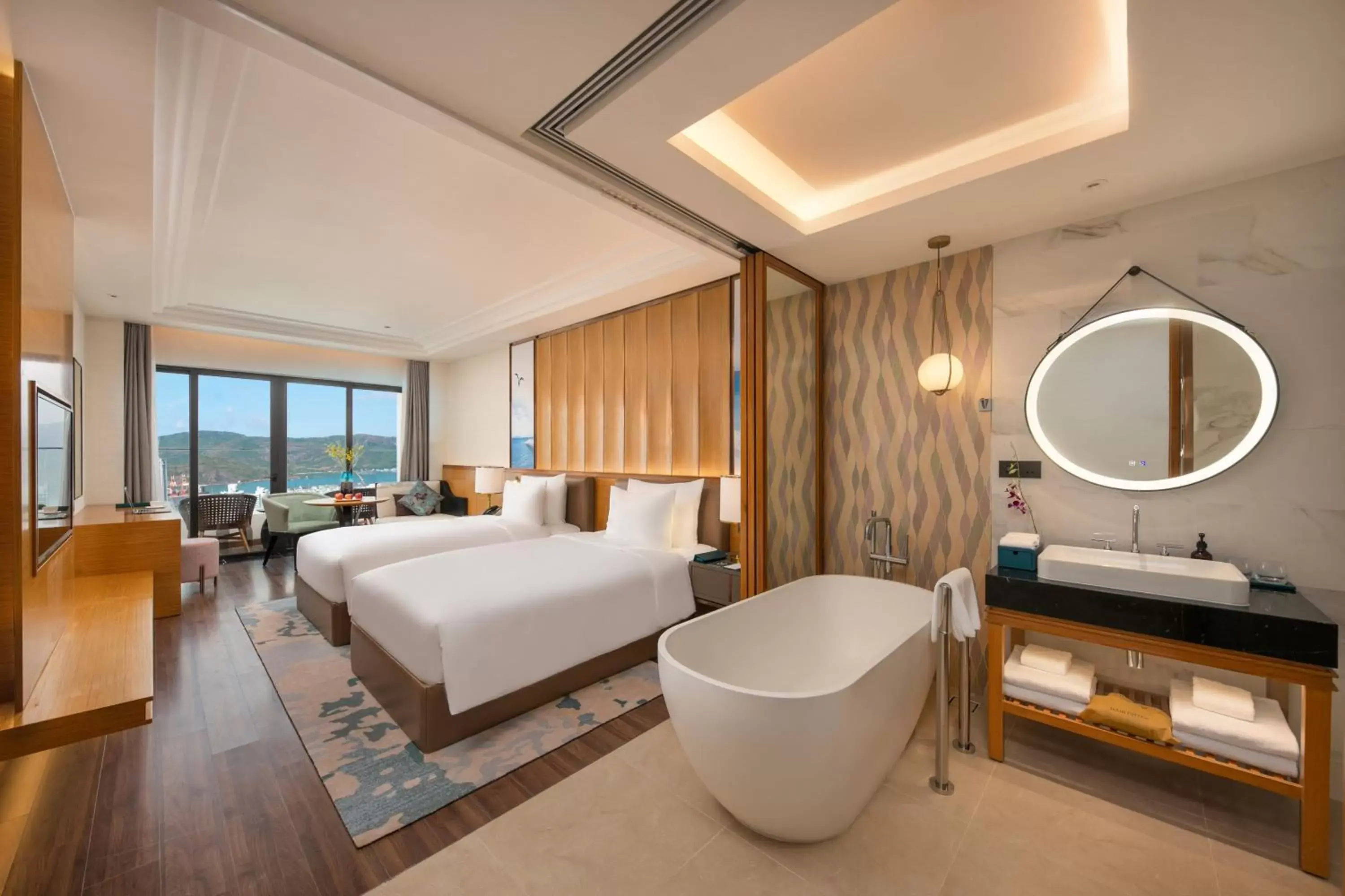 Bedroom, Bathroom in Grand Hyams Hotel - Quy Nhon Beach