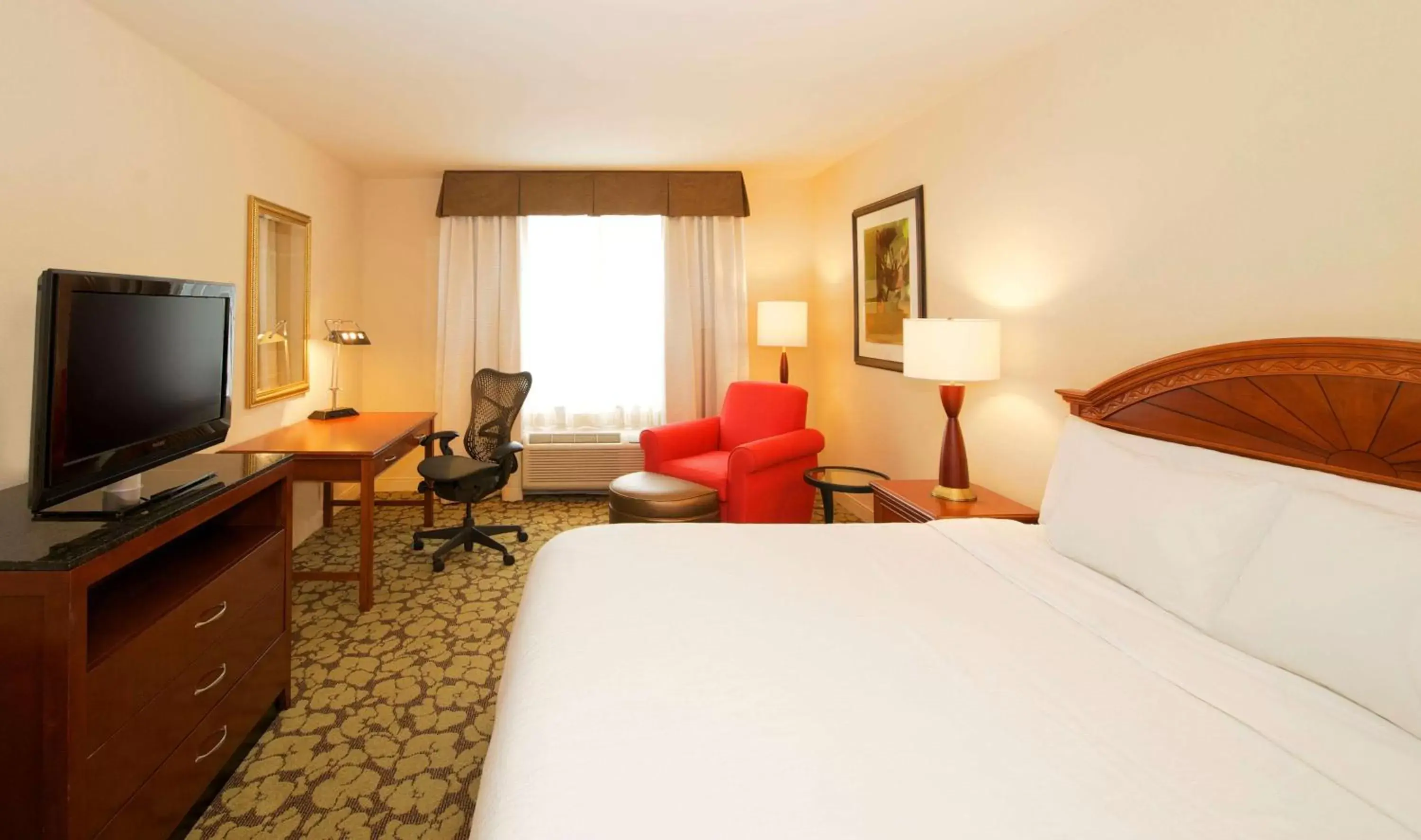 Bed, TV/Entertainment Center in Hilton Garden Inn Virginia Beach Town Center