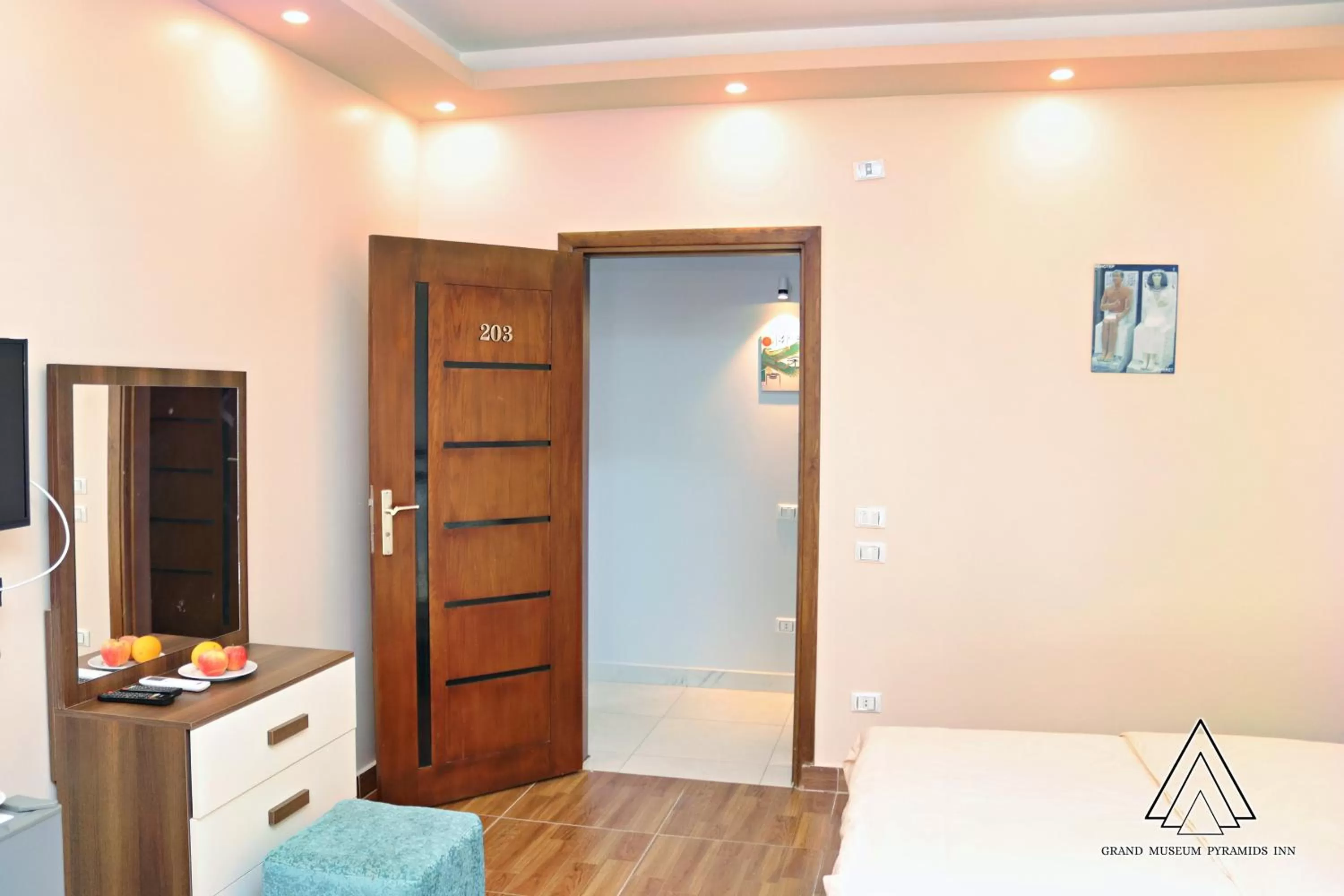 Bed in Grand Museum Pyramids Inn