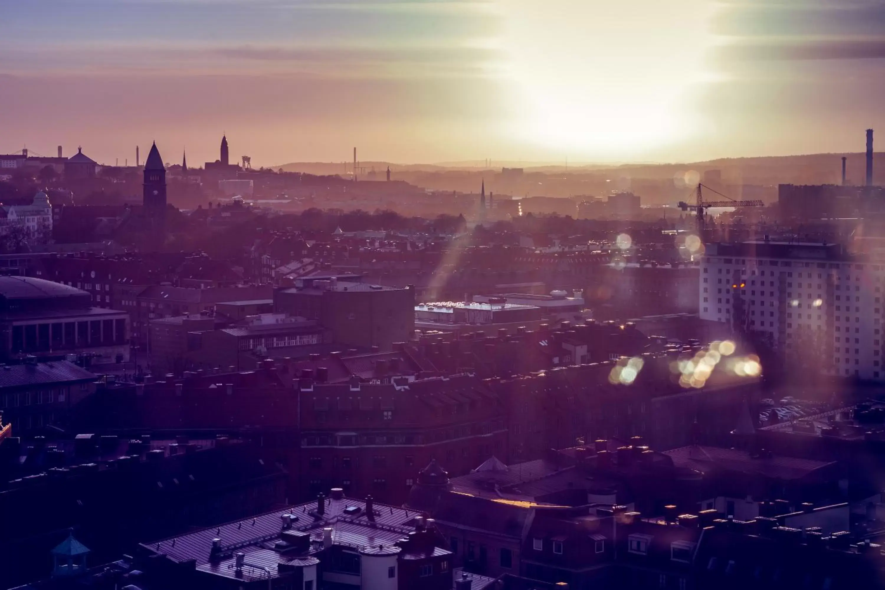 City view, Bird's-eye View in Gothia Towers