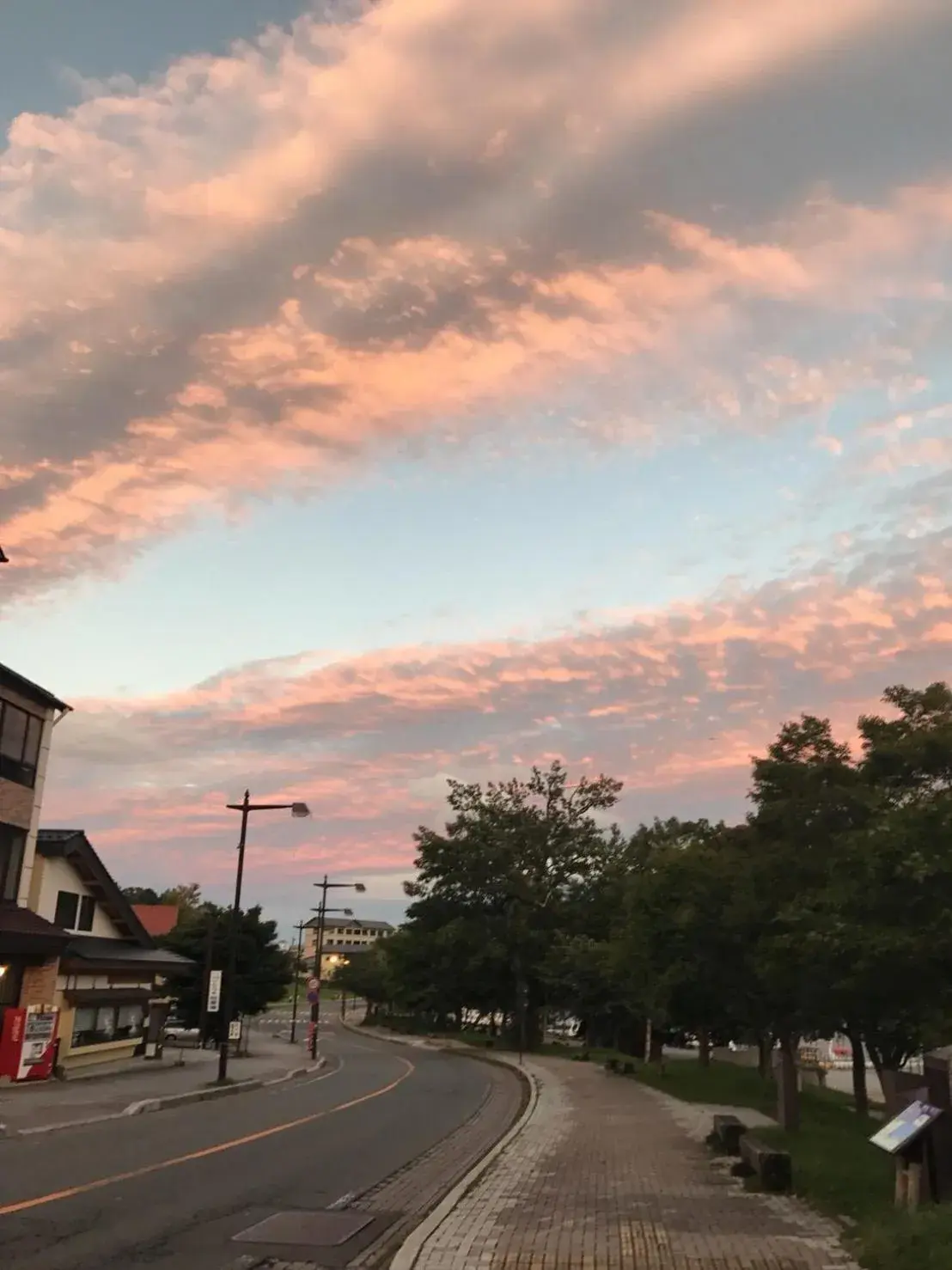 Sunset in Hatago Nagomi Hot Spring Hotel