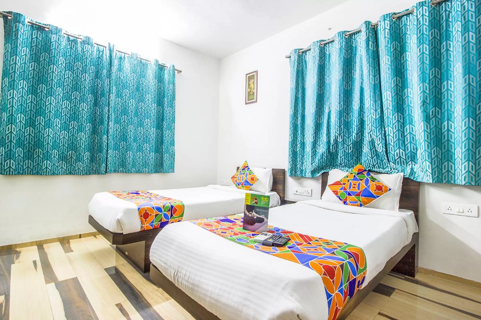 View (from property/room), Bed in FabHotel Pruthamesh Pride