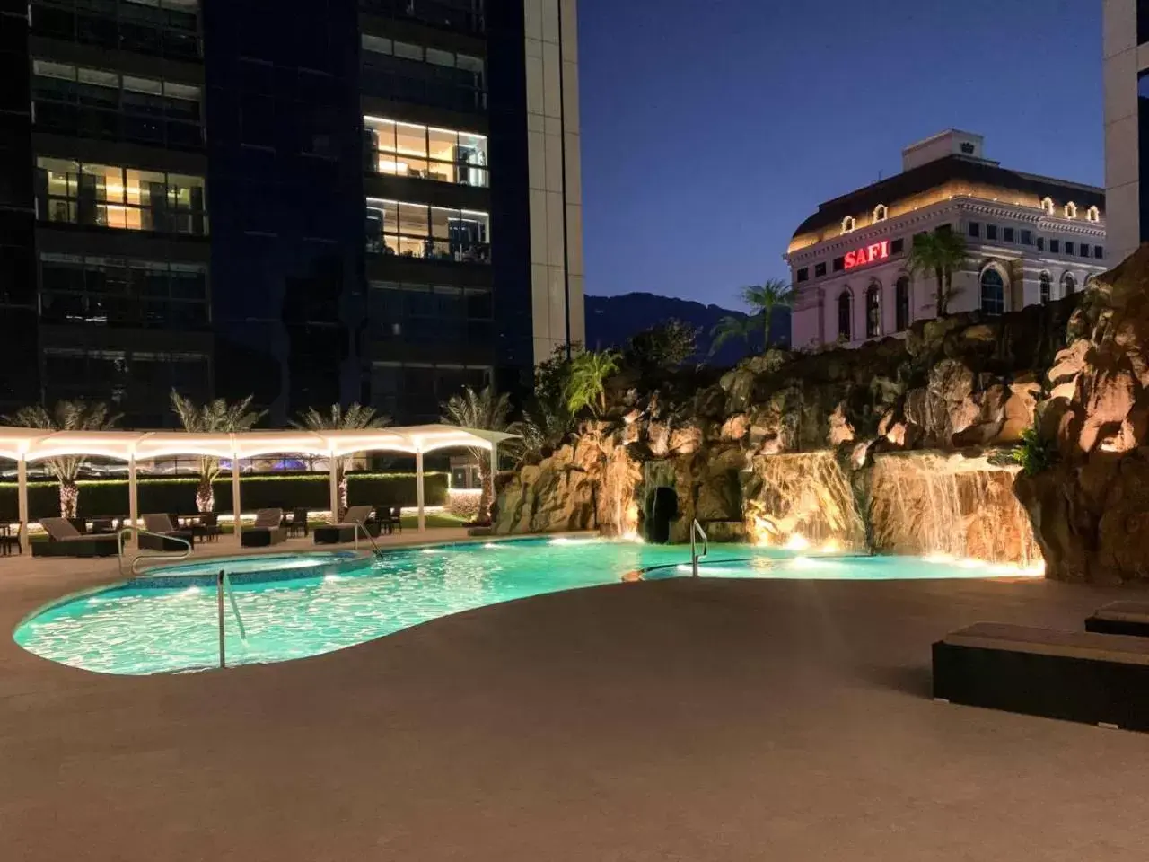 Night, Swimming Pool in Safi Royal Luxury Metropolitan