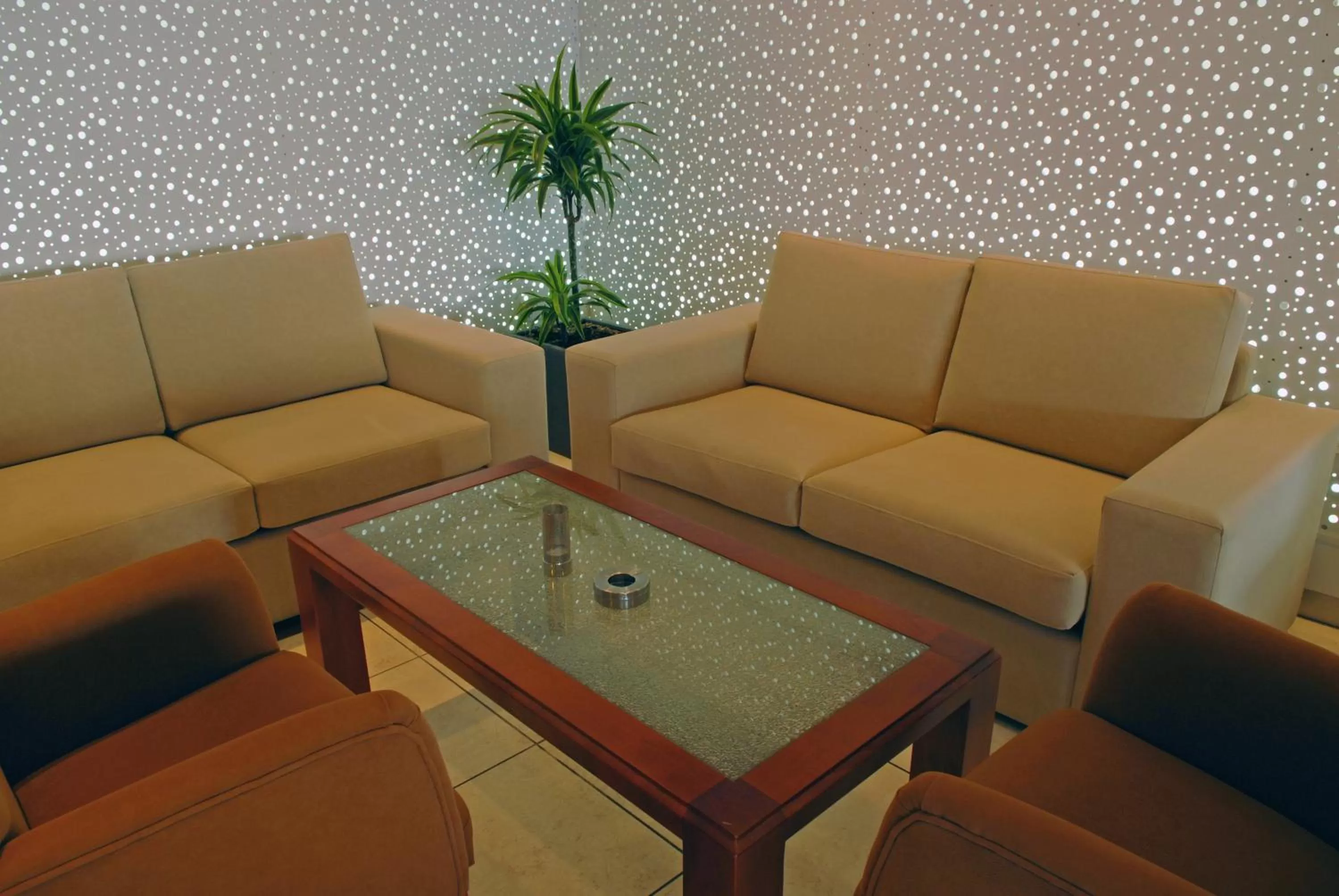 Lobby or reception in Pyramos Hotel