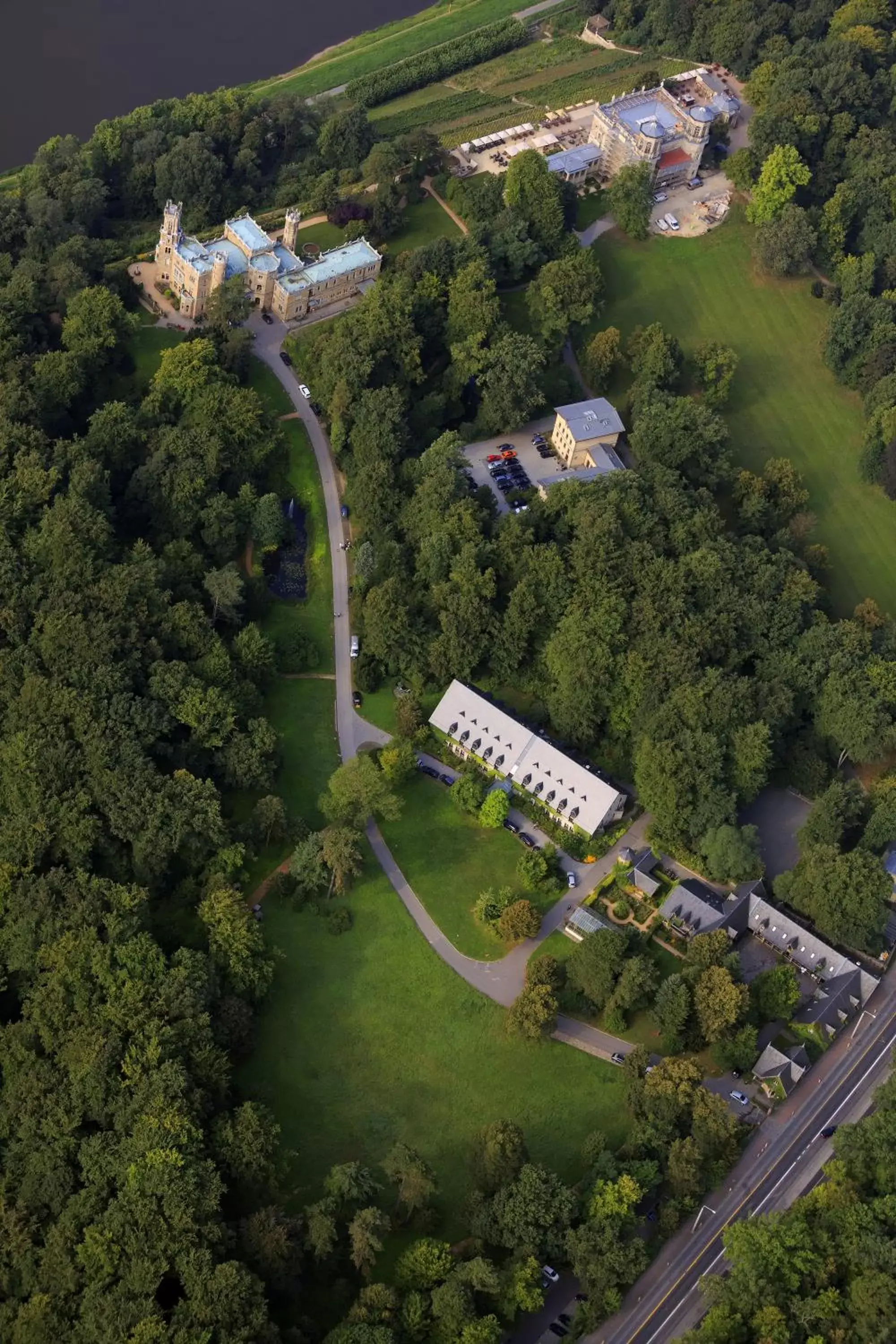 Bird's eye view, Bird's-eye View in Hotel Schloss Eckberg