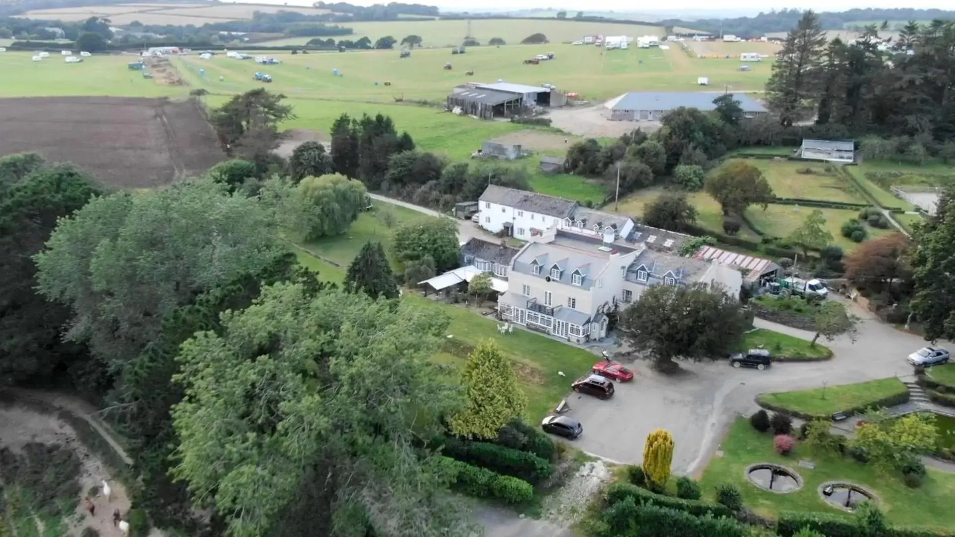 Property building, Bird's-eye View in Great Trethew Manor Hotel & Restaurant