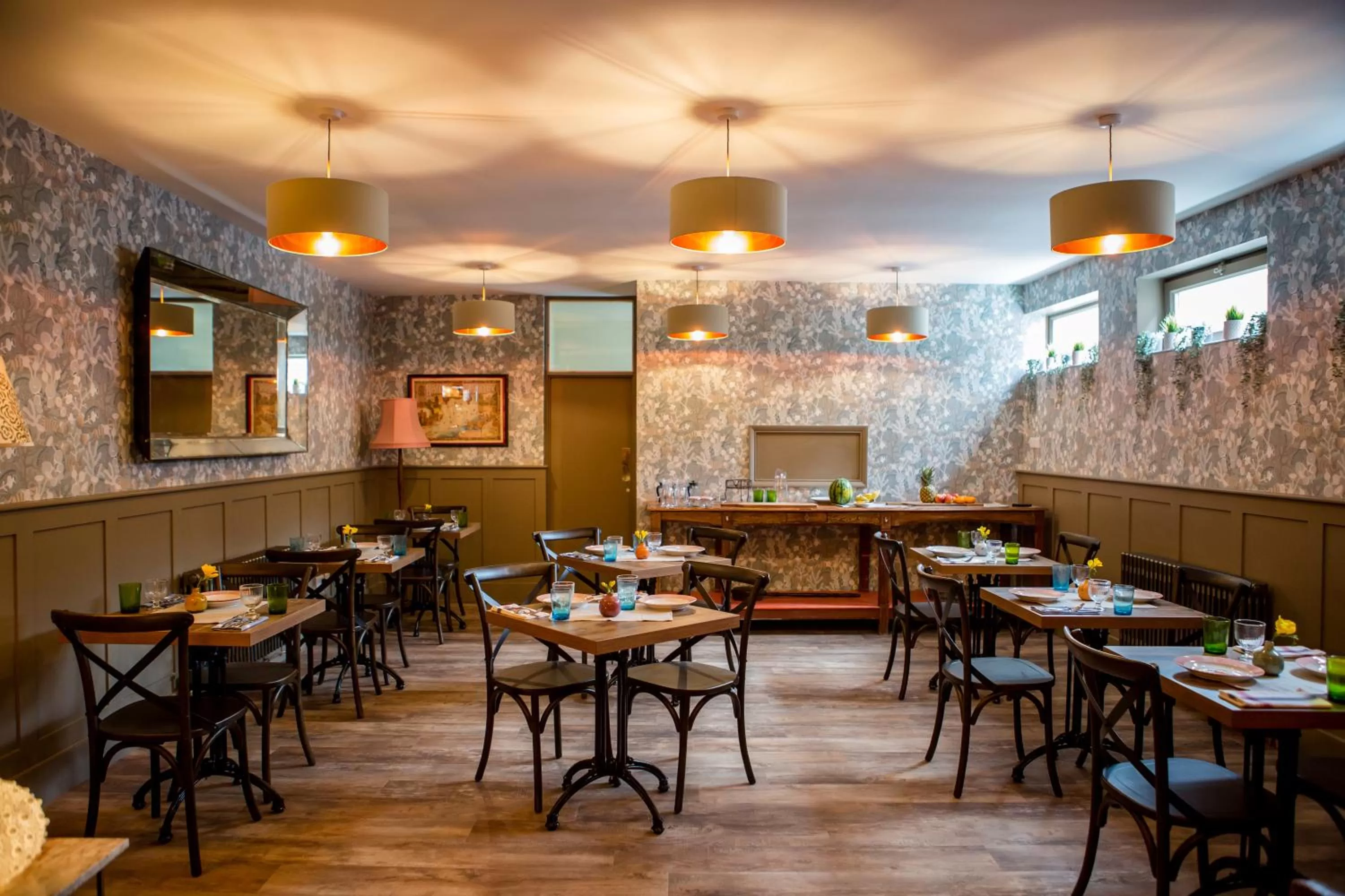 Living room in Moore House