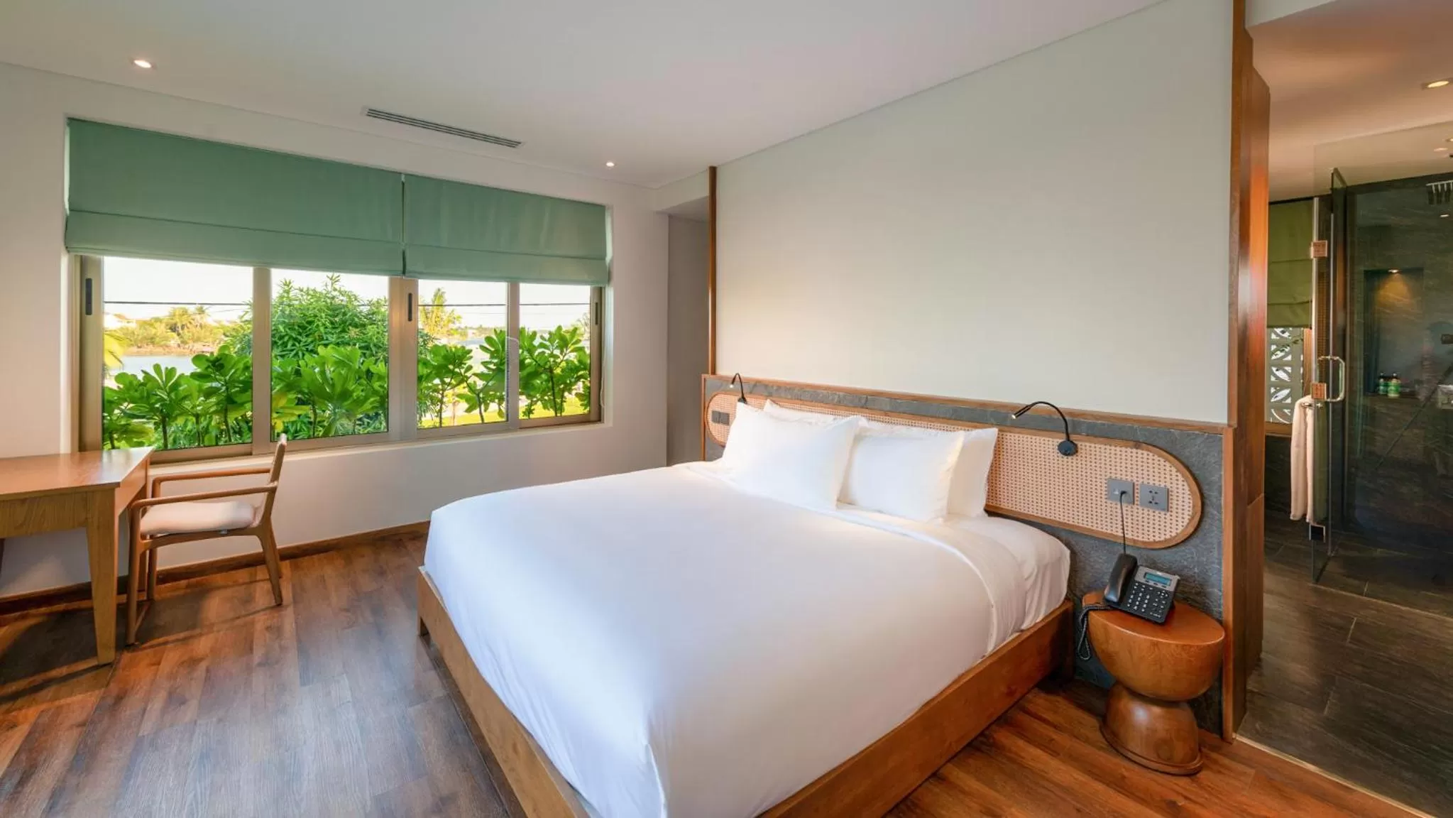 Bed in Bellerive Hoi An Resort and Spa